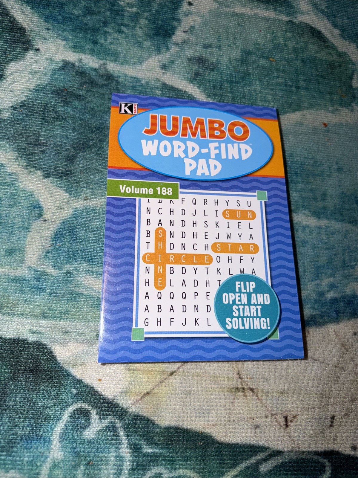 Kappa Jumbo Word Finds 73 Word Puzzles In Books Flip Open Volume # 188 New