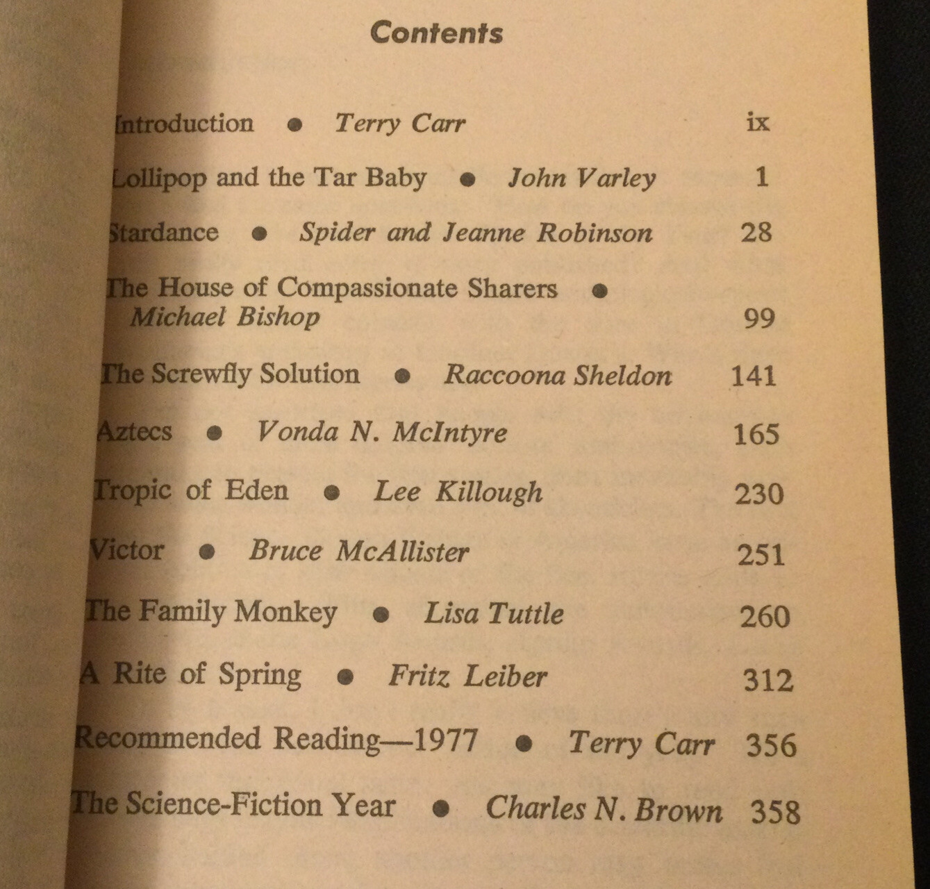 The Best Science Fiction of the Year #7 edited by Terry Carr – AS NEW!!