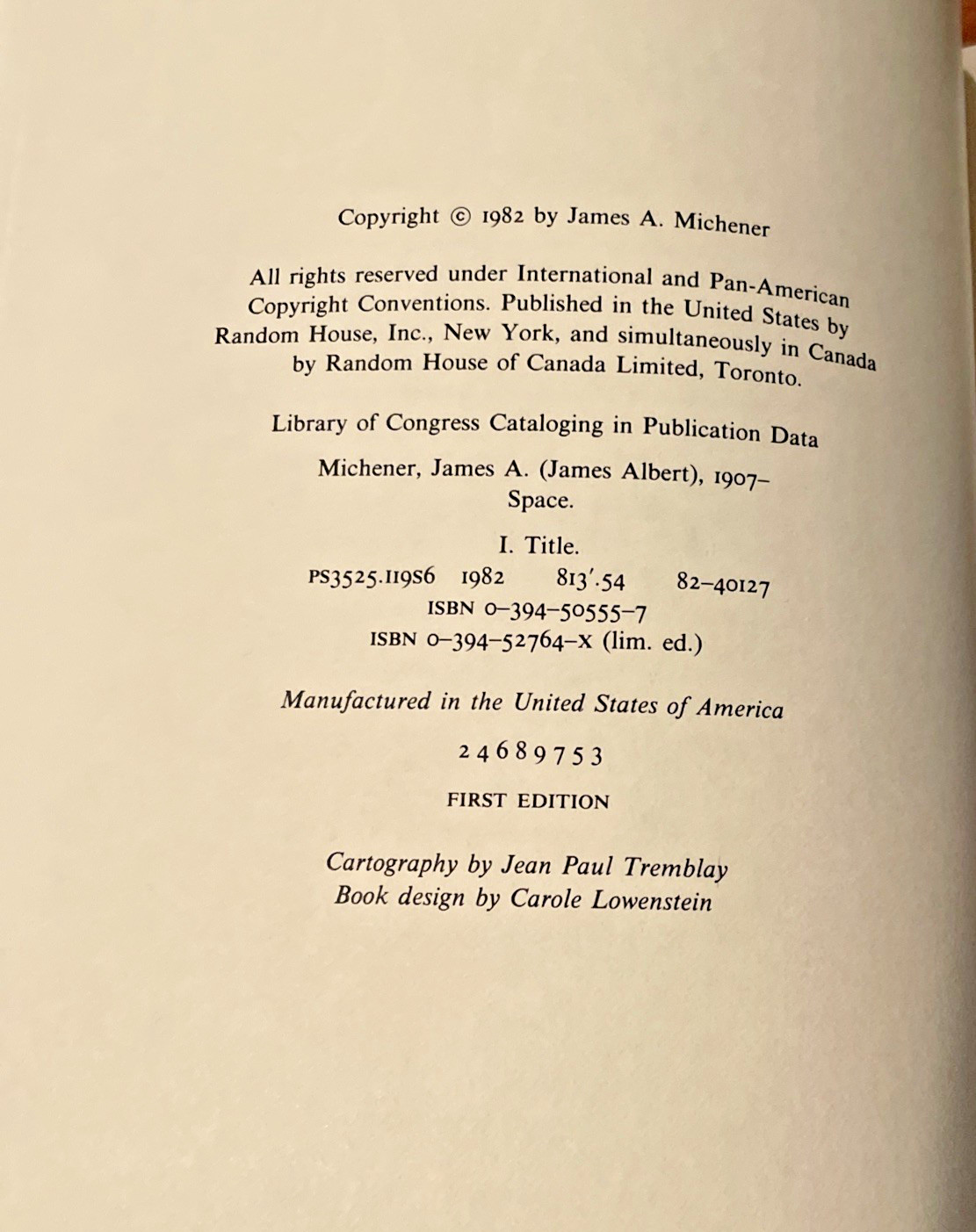 James A. Michener Lot of 4 Vintage Books-Centennial, Covenant, Space,Drifters HC