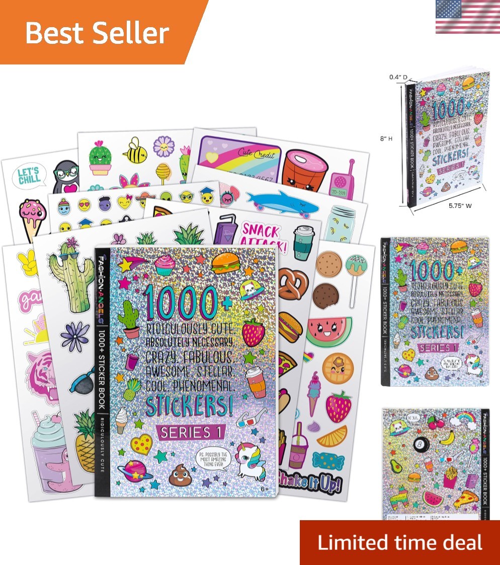 Diverse 1000+ Assorted Stickers for Kids – Scrapbooking, Planners & Fun Rewards