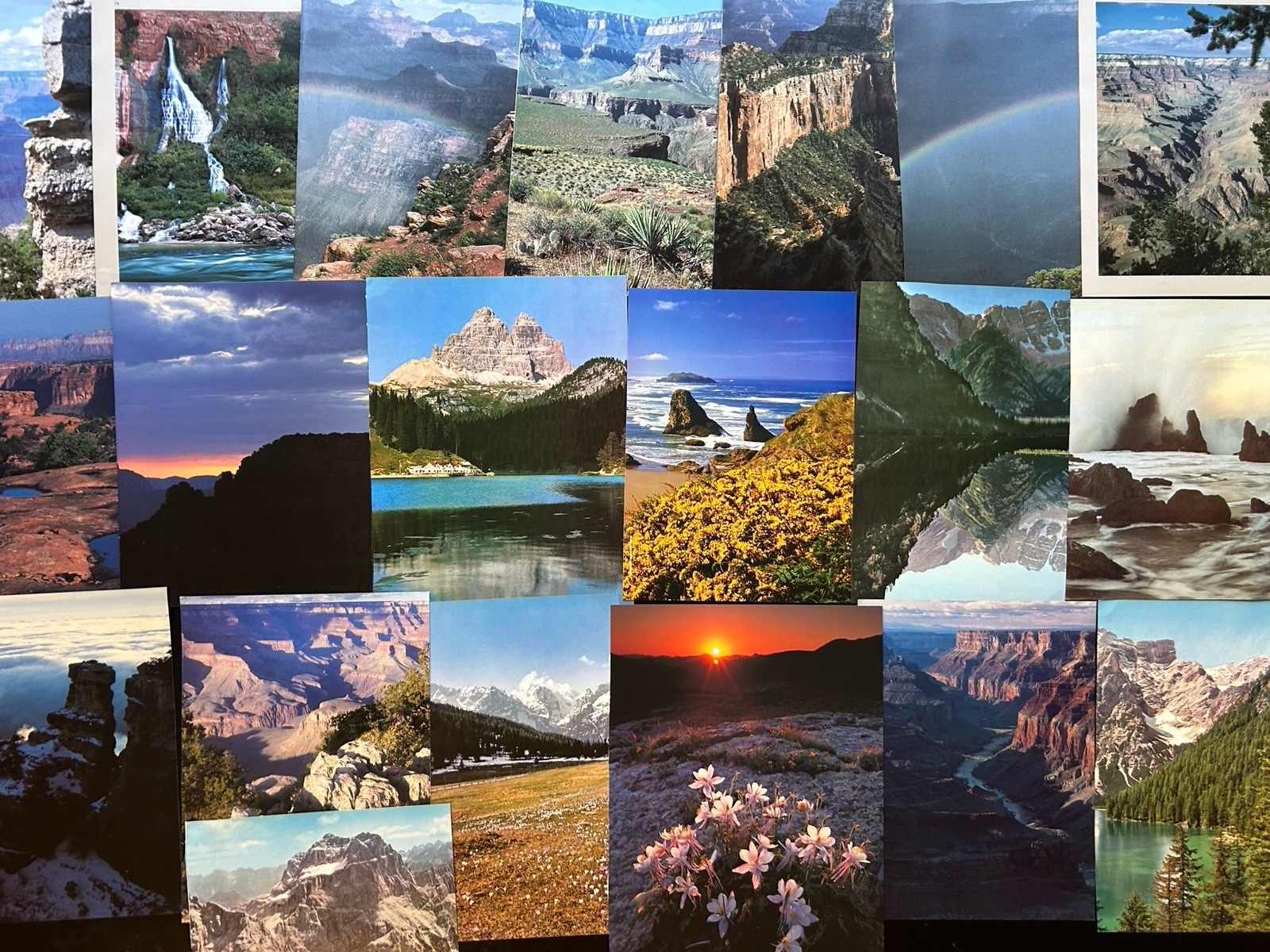 Collaging Book Pages Lot of 68 Pieces Collage Art Craft Landscapes Nature Mixed