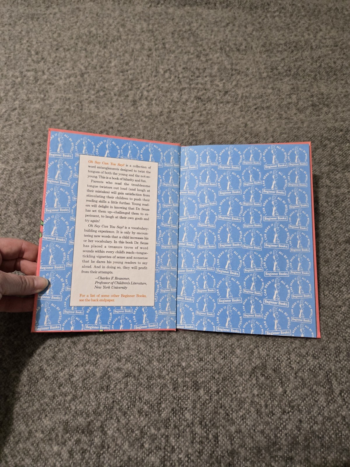 Vintage Dr Suess Oh Say Can You Say Book Copyright 1979