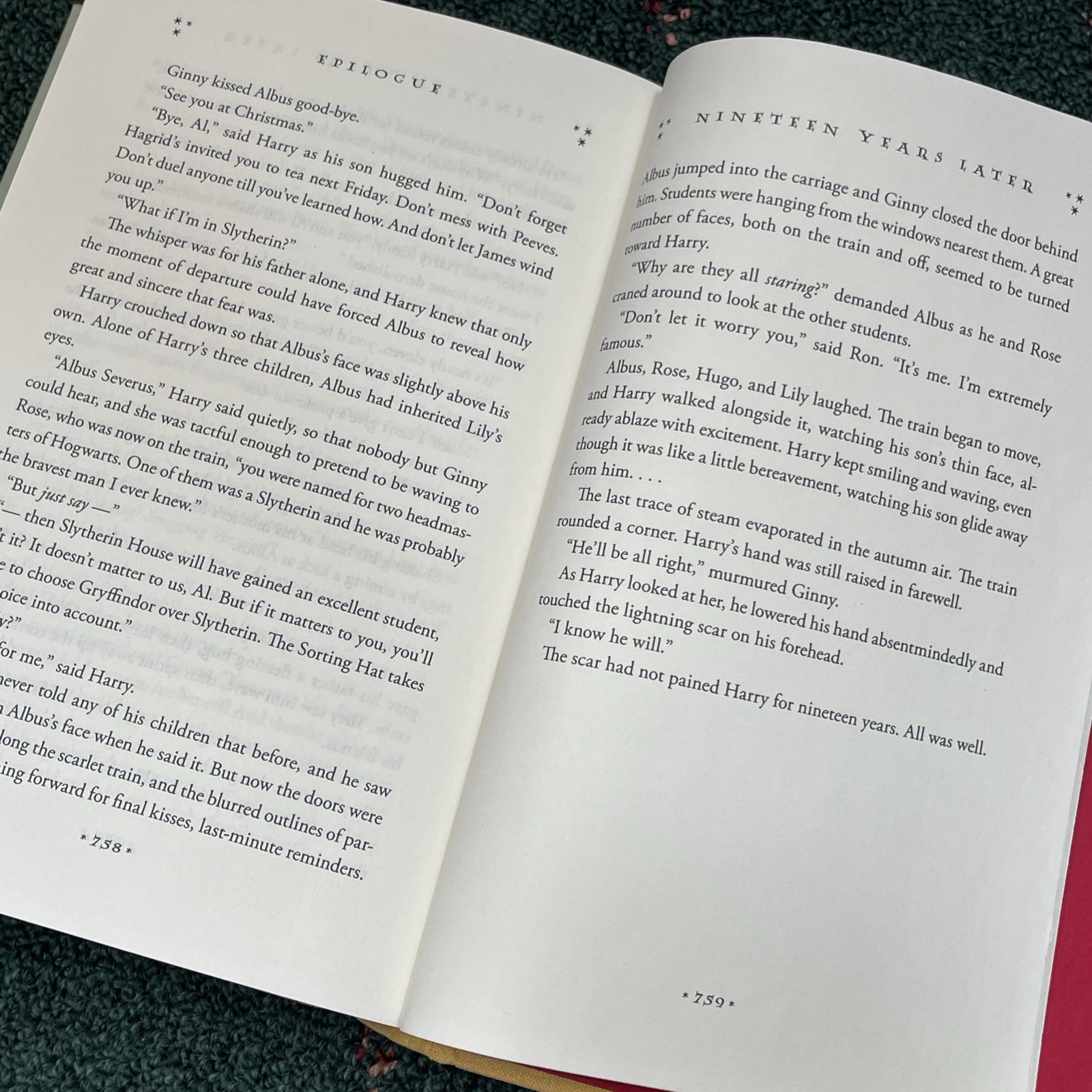 First Edition Harry Potter & The Deathly Hallows Hardcover – Ending Pg 759 ERROR