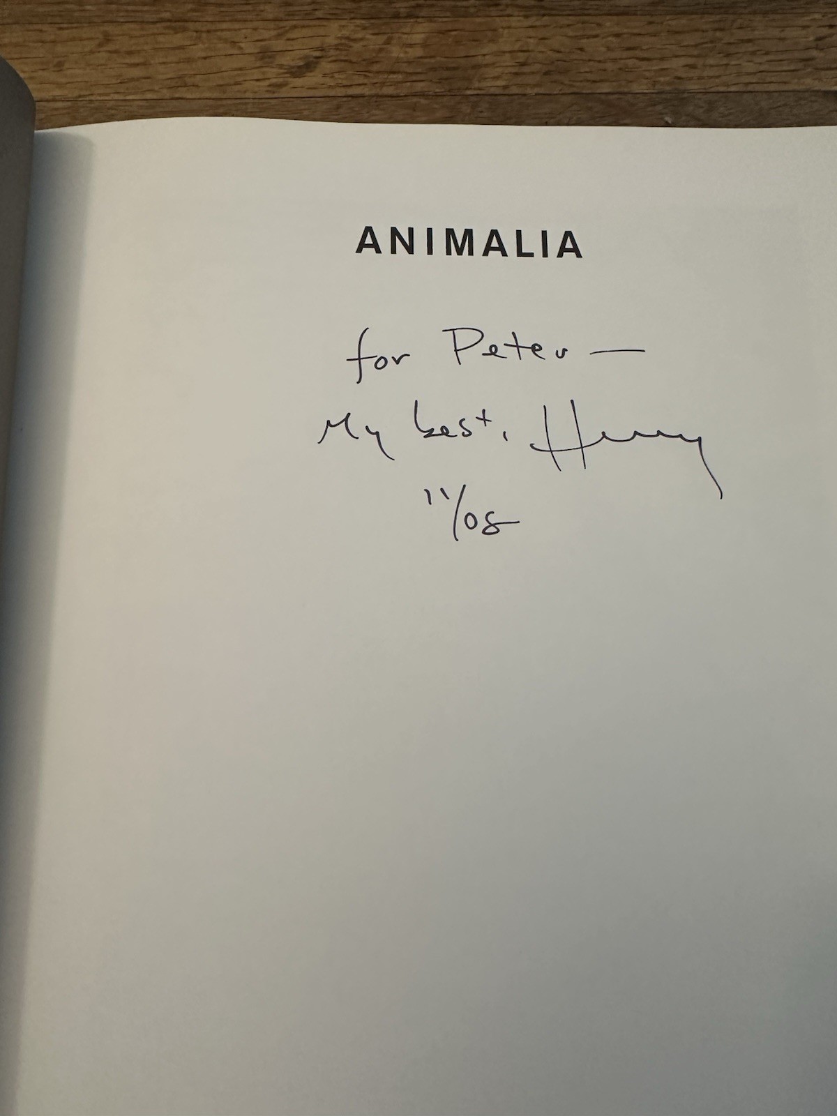 Animalia Henry Horenstein Signed Art Photography 2008 HC First Edition Italy