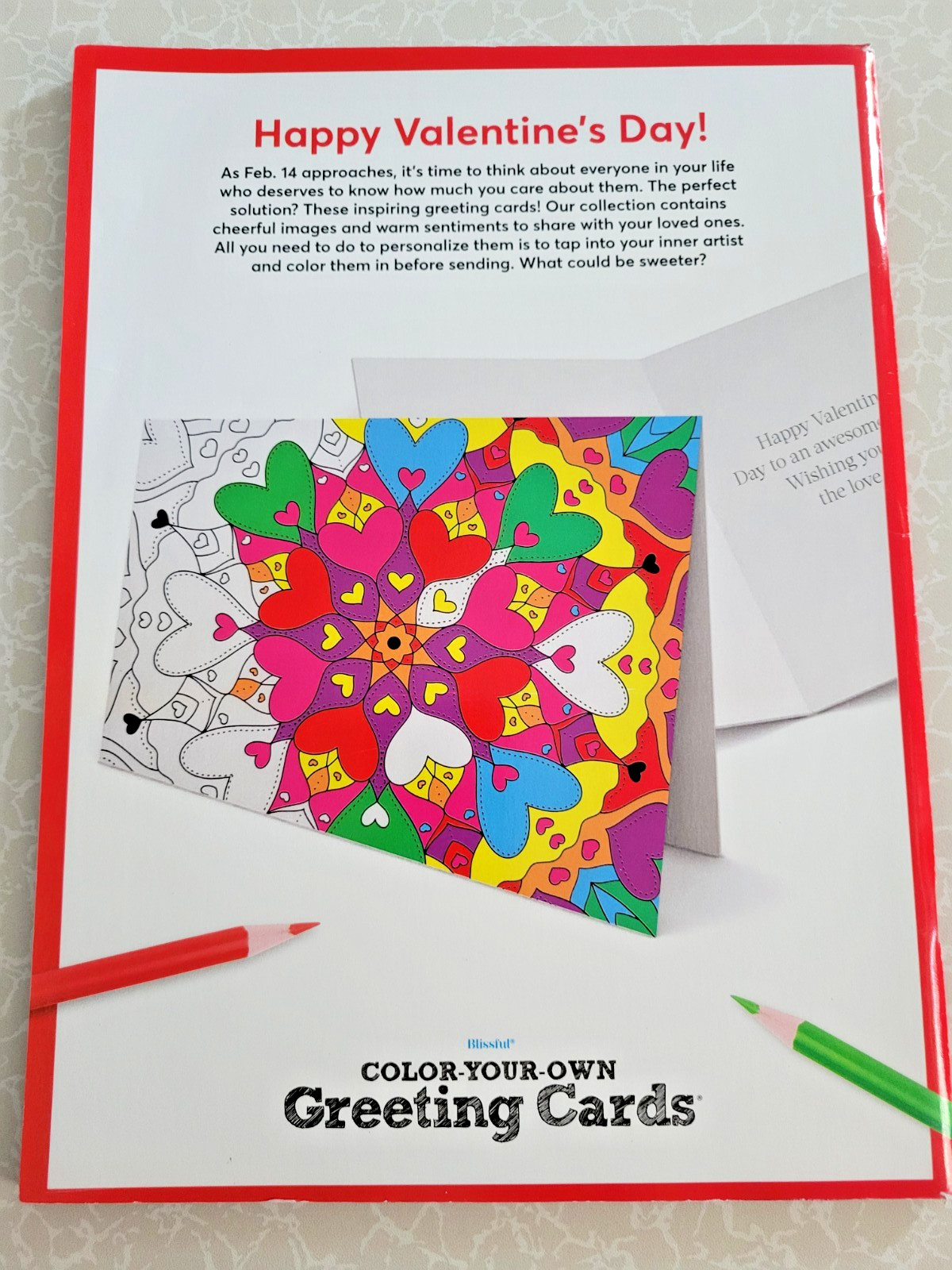 COLOR YOUR OWN GREETING CARDS Create 24 Fun & Festive Cards – Children & Adult