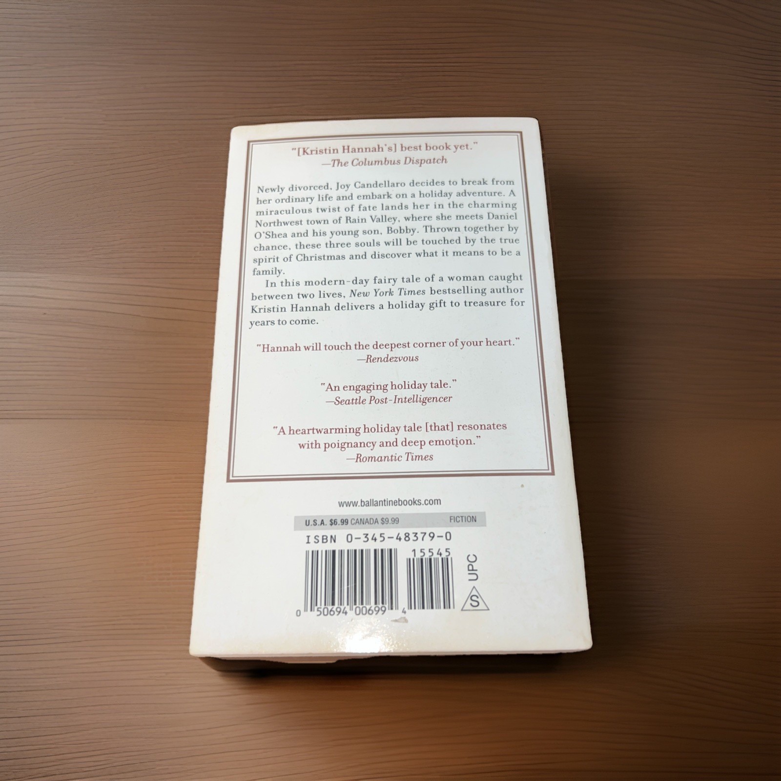 Comfort and Joy : A Novel Kristin Hannah (2006, PB) VG+ 1st