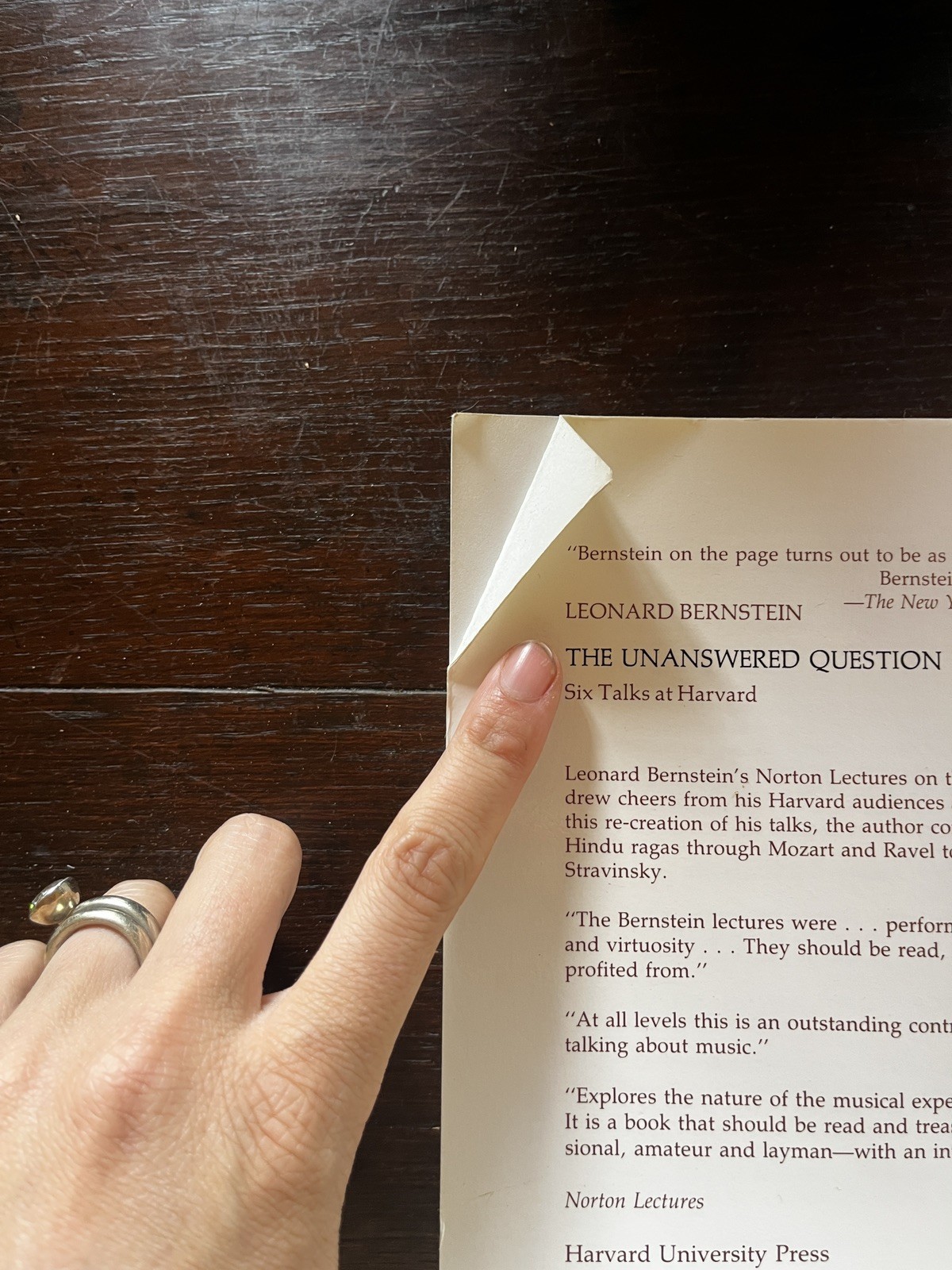 The Unanswered Question: Six Talks at Harvard (The Charles Eliot Norton Lectures