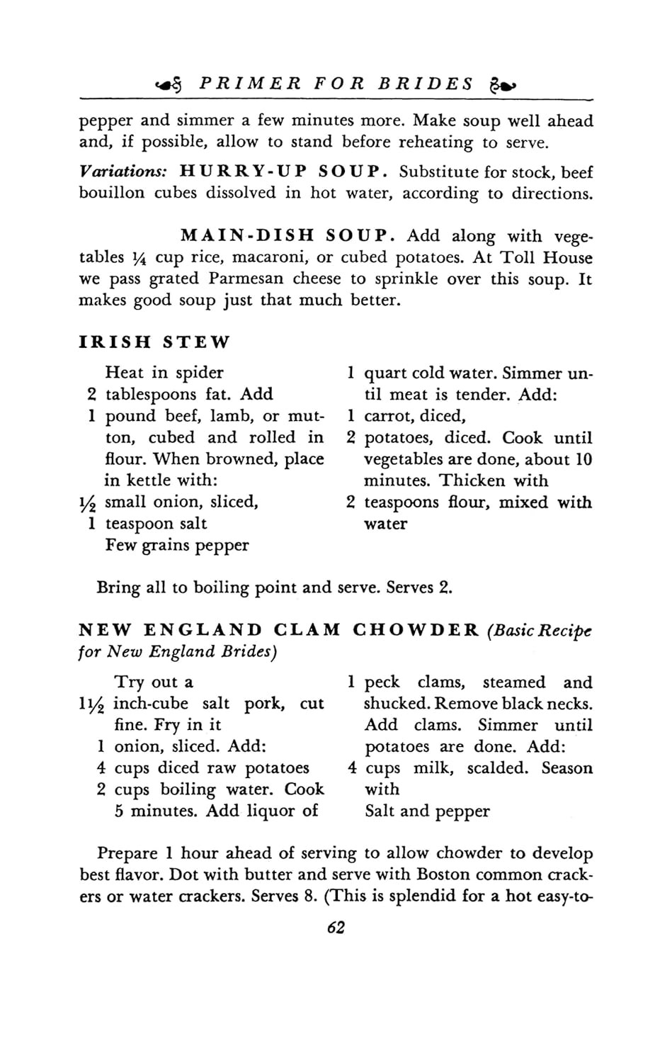 Toll House Tried and True Recipes