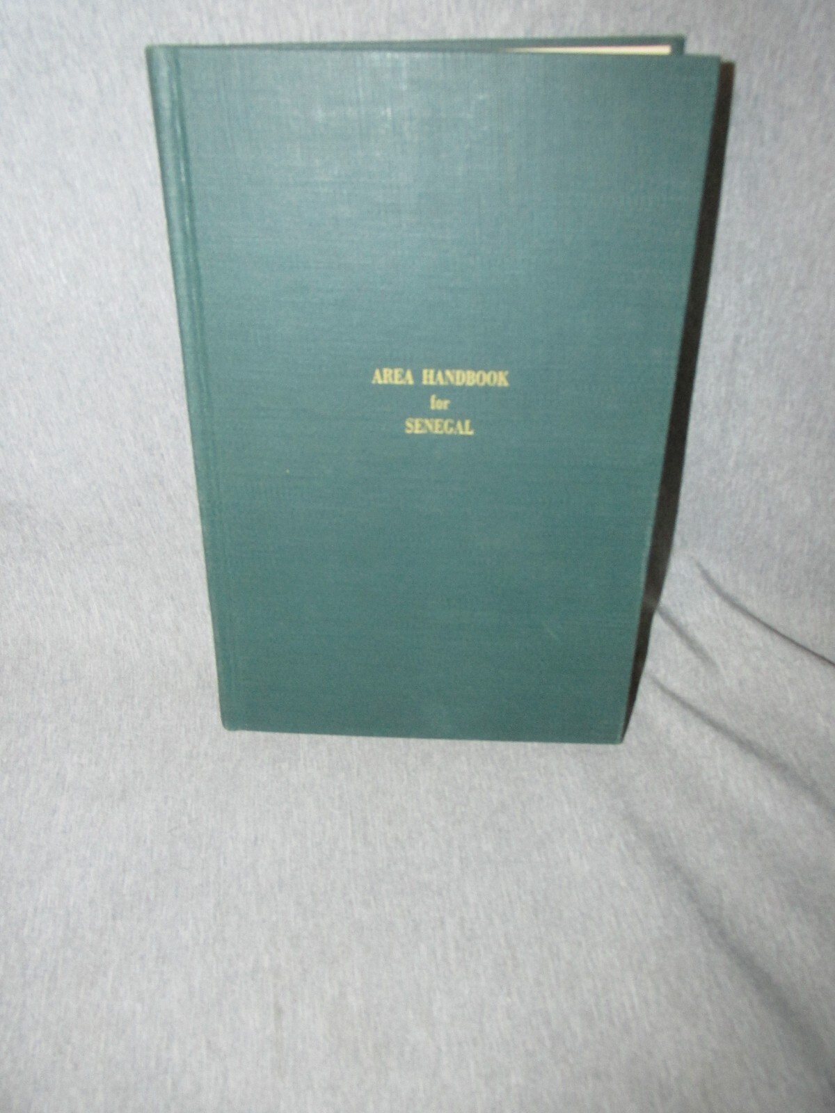AREA HANDBOOK FOR SENEGAL 1963 DA PAM 550-70 Hardback