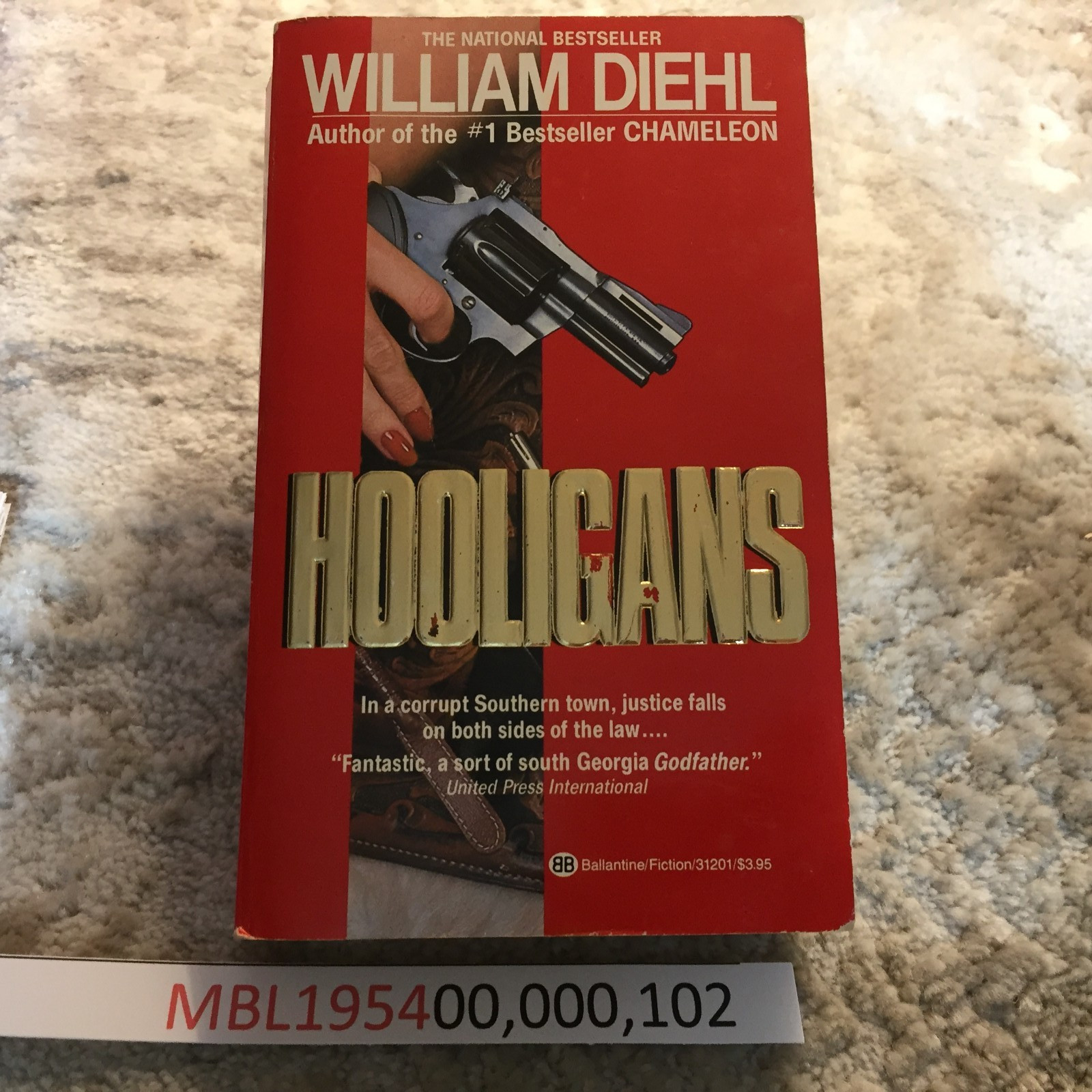Hooligans Mystery Paperback Book by William Diehl from Ballantine Books 1985