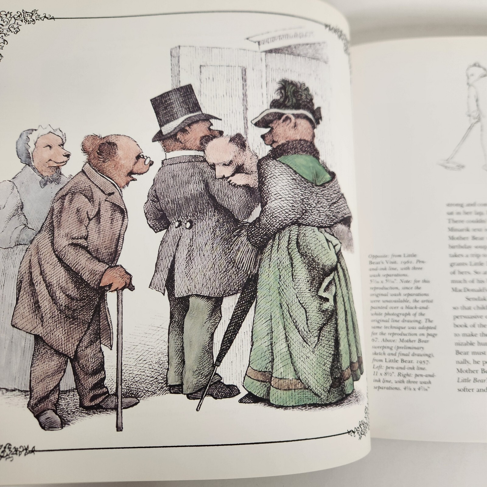 The Art of Maurice Sendak 1984 Edition Selma Lanes Hardcover Fold Out Pages
