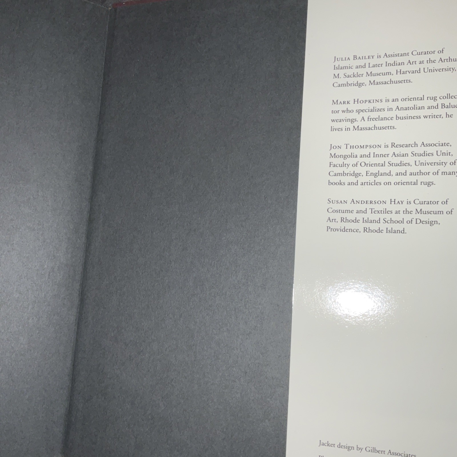 THROUGH THE COLLECTOR’S EYE: ORIENTAL RUGS FROM NEW By Julia Bailey & Mark VG