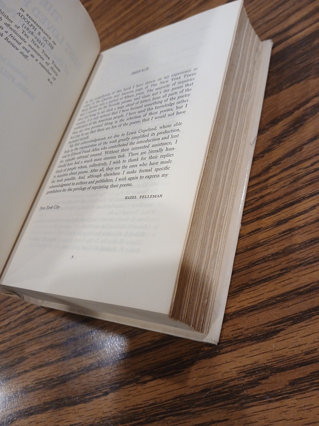 The Best Loved Poems of the American People 1936 BCE Doubleday HC Hazel Felleman