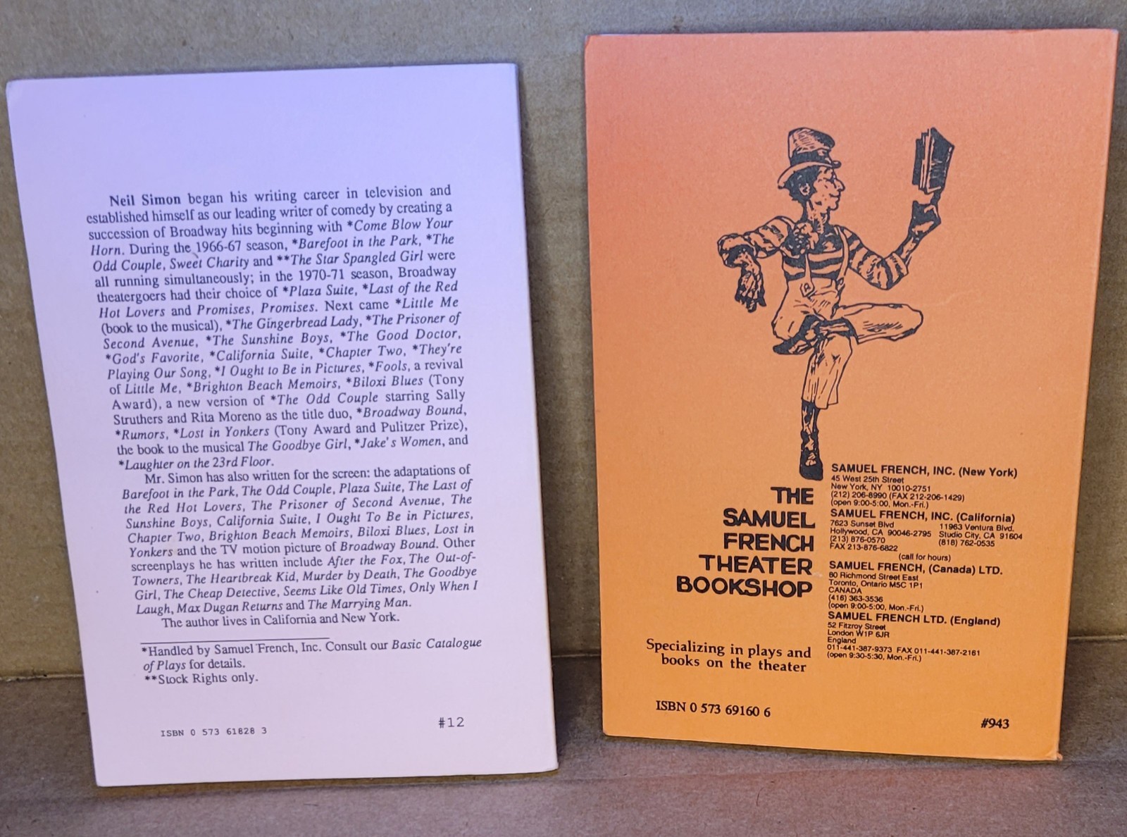 The Odd Couple & Rumors Screenplays by Neil Simon, Paperback, Samuel French, Inc