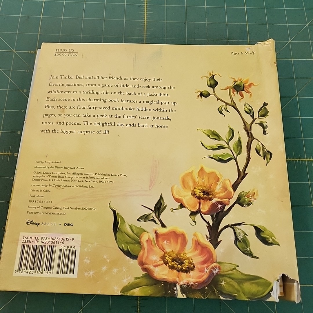 Pixie Hollow Pop-Up by Kitty Richards and Disney Books 2007 Hc “SEE PHOTOS”