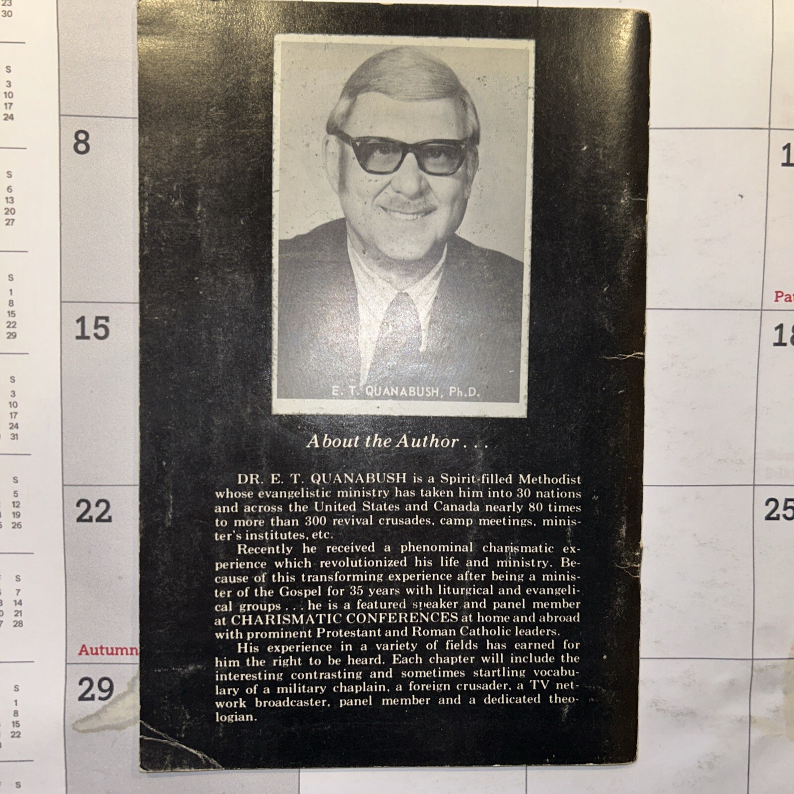 The Changing of the Guard – E. T. Quanabush – 1972 – 44 pages – AG Pentecostal