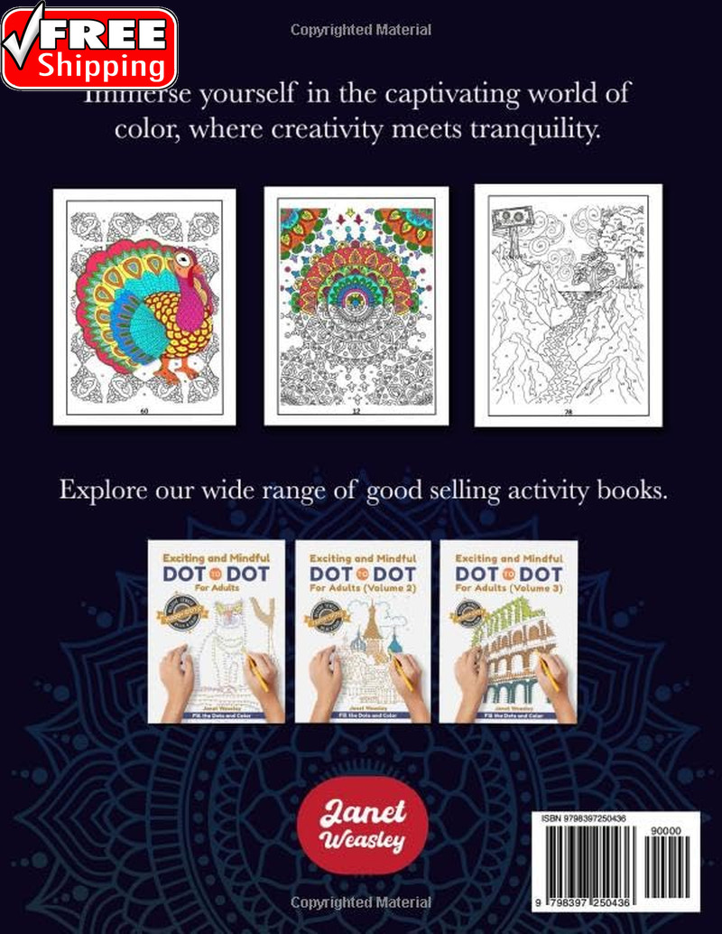 Exciting and Mindful Adult Color by Number Coloring Book for Relaxation: Stress