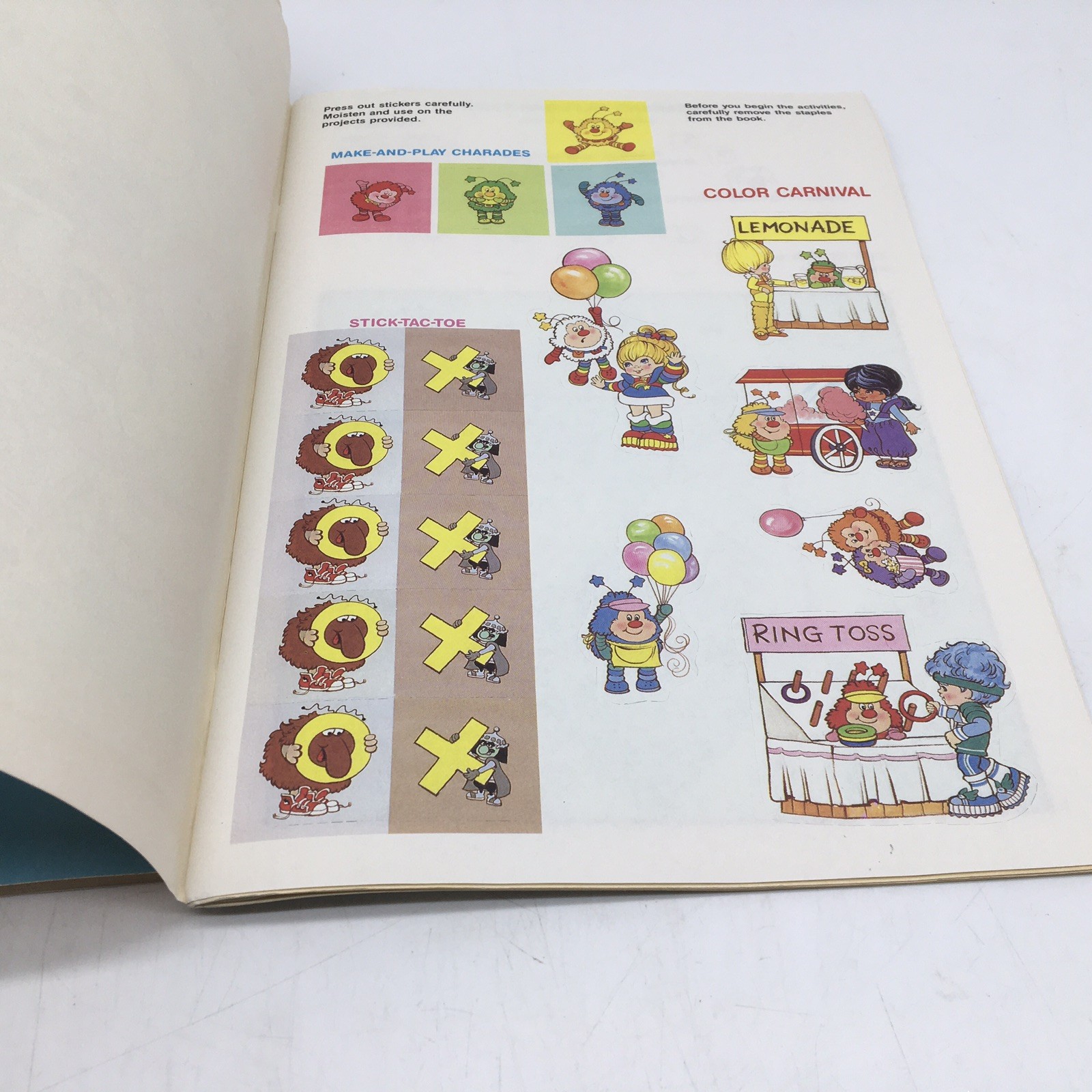 Rainbow Brite Coloring Book + Sticker Fun Golden Books Vtg 1984-85 UNUSED NOS