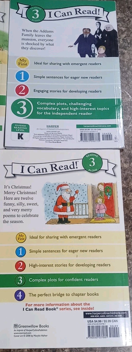 Mixed Lot of 6 “I CAN READ!” Series Books Level 3 (Reading Alone) Early Readers