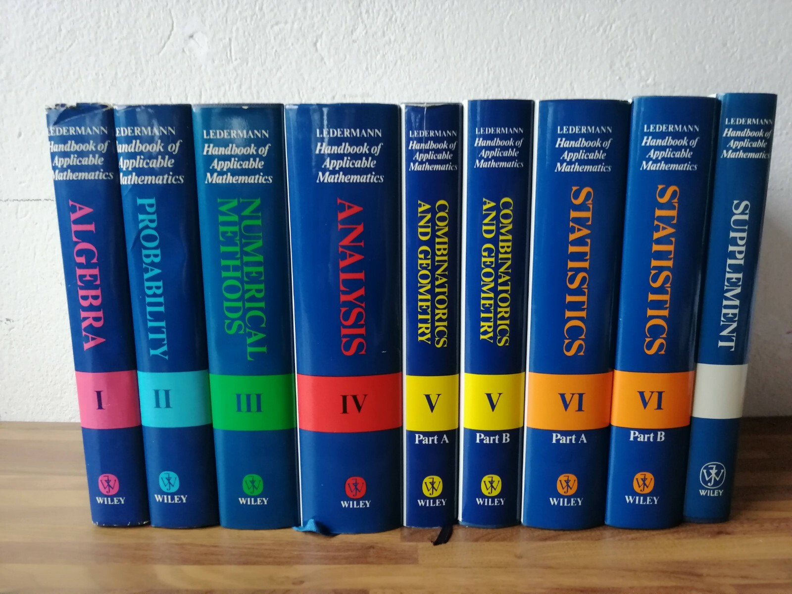Walter Ledermann Handbook Of Applicable Mathematics Set 9 Voll Wiley 1980 1990