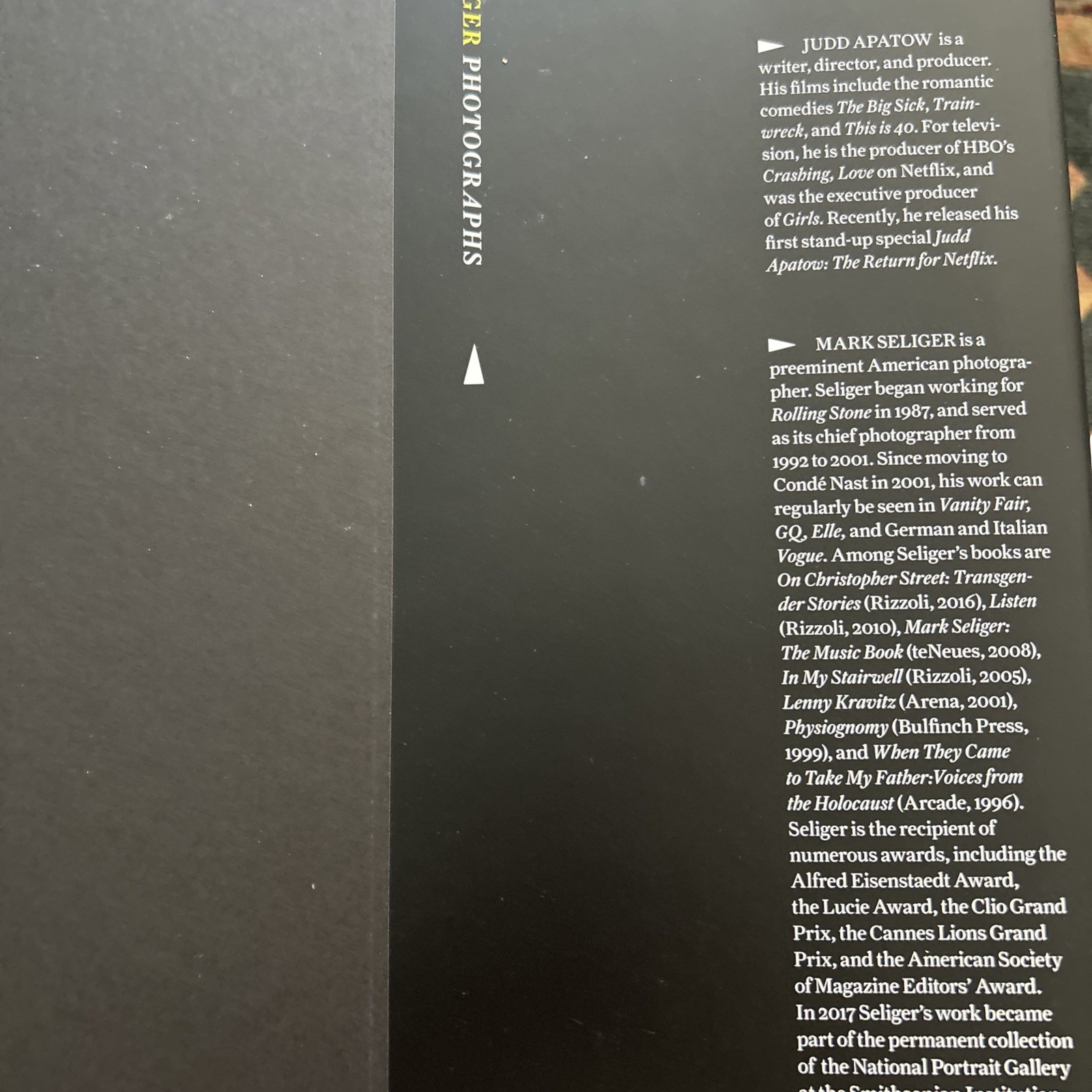 Mark Seliger Photographs First Edition First Printing SIGNED Excellent Condition