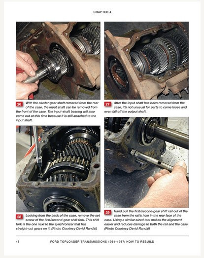 SA534 How To Rebuild Ford Toploader Transmissions 1964-1973 Step By Step Manual