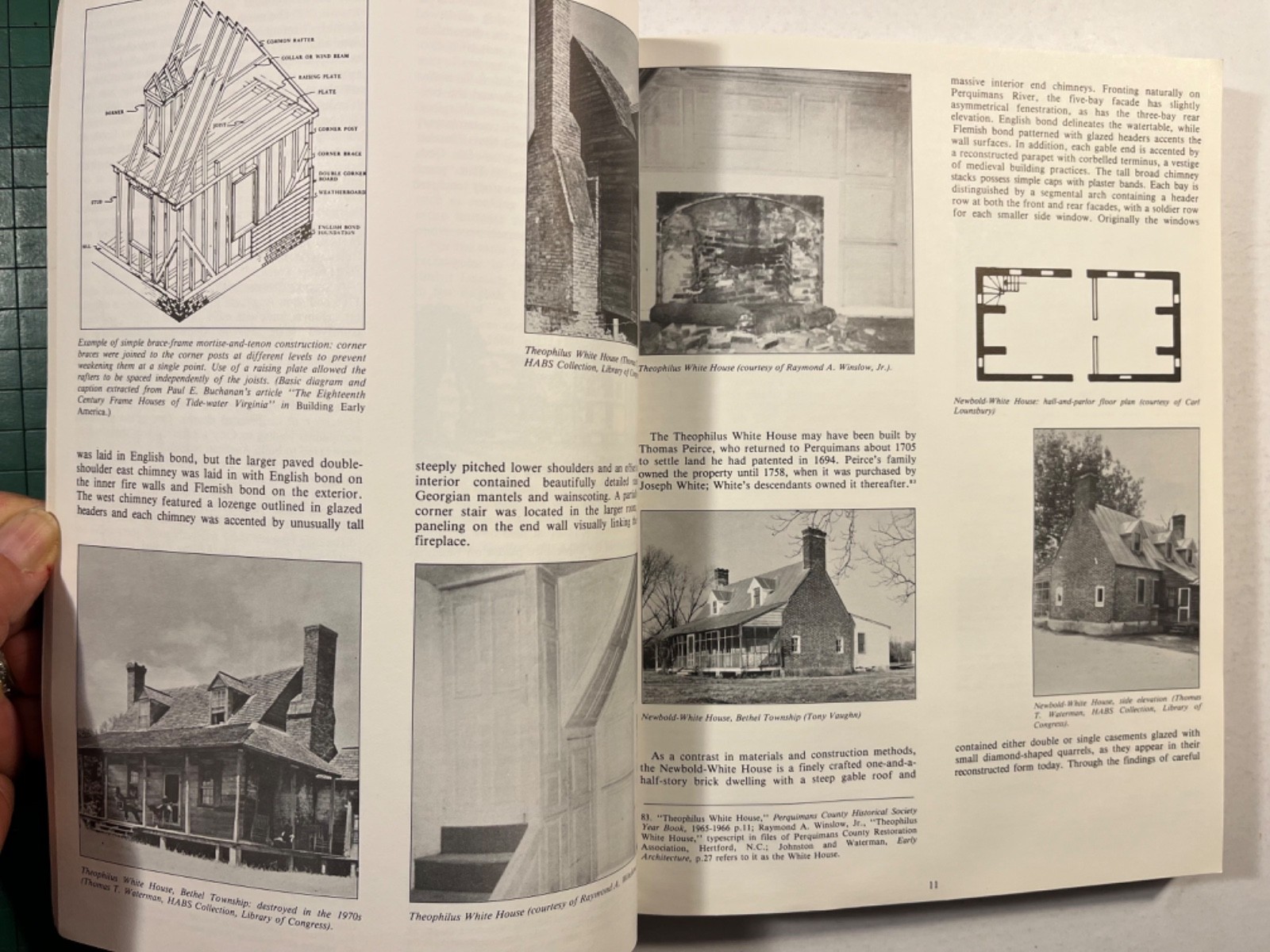 ‘Historic Architecture of Perquimans County’ North Carolina 1982 Softcover