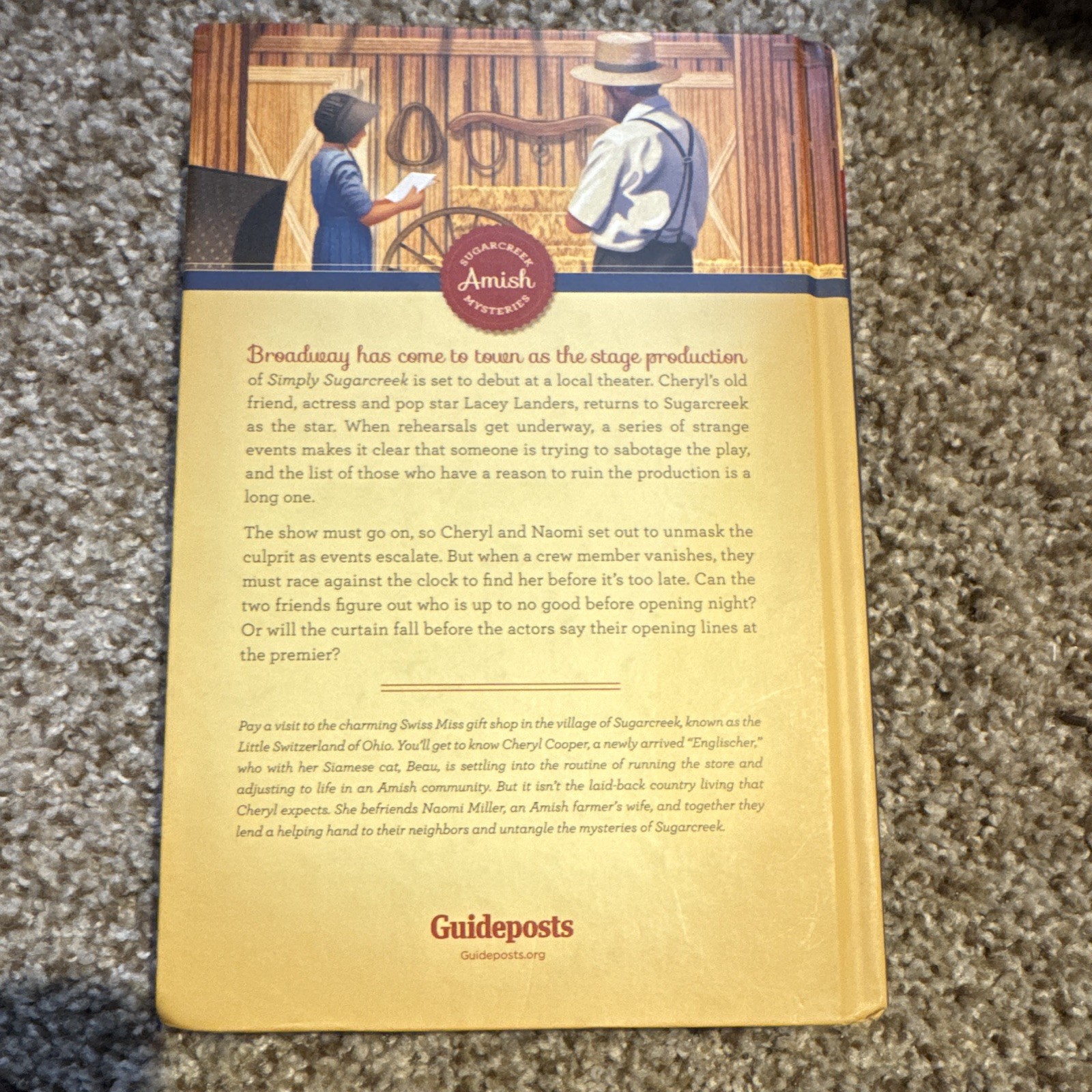 Guideposts A Play on Words HC by Emily Thomas Sugarcreek Amish Mystery