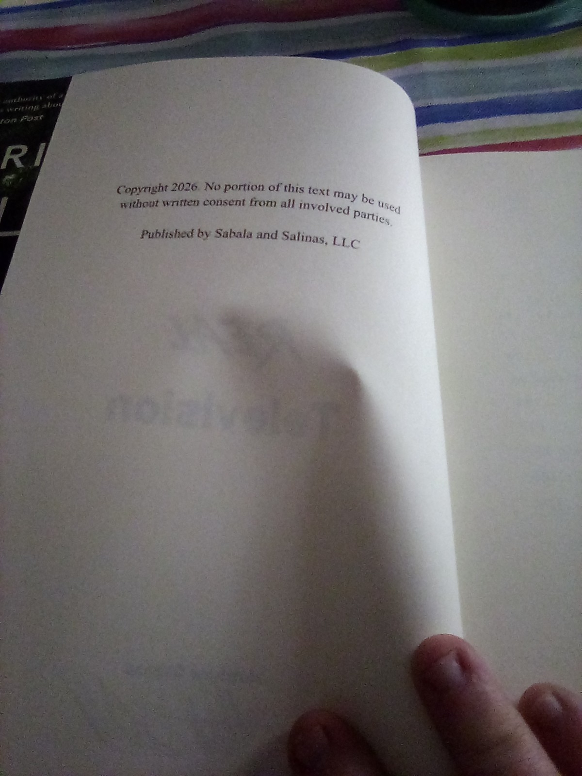 Real Television Matthew Salinas 2026 paperback Novella
