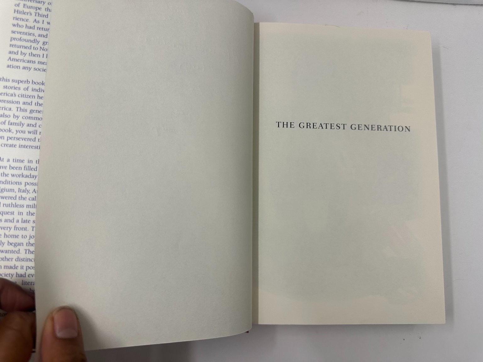The Greatest Generation Tom Brokaw 1998 First Edition WWII History Random House