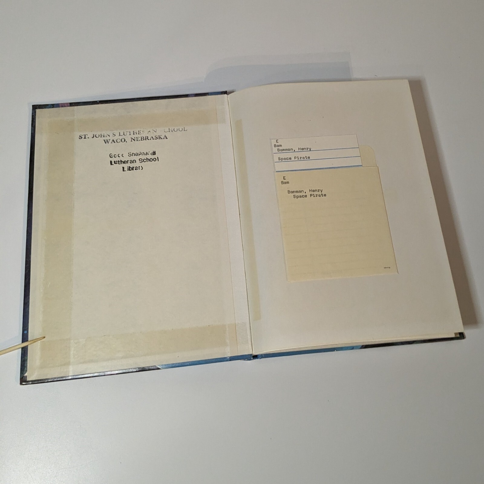 Space Pirate Book Bamman Odell & Whitehead, VTG 1970, Benefic Press, Ex Library