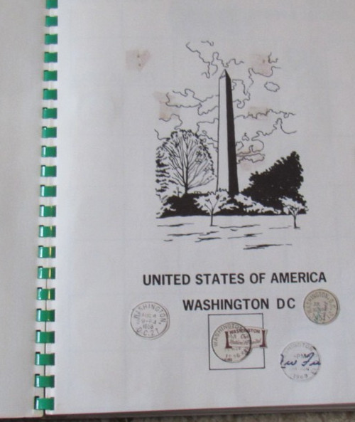 1971 POSTMARKS An Album of United States of America Post Office Mark Some Stamps