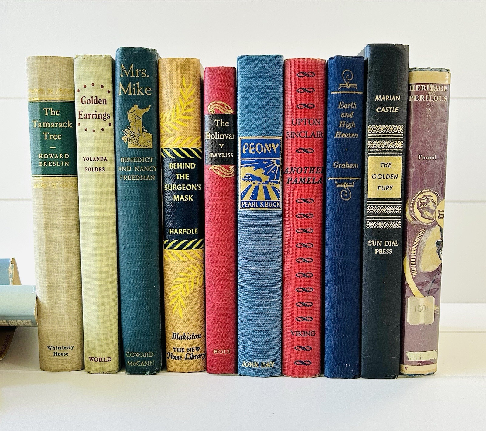 VTG Novels Book Lot of 10 1940s-50s Hardcovers Granny’s House Smell Estate Sale