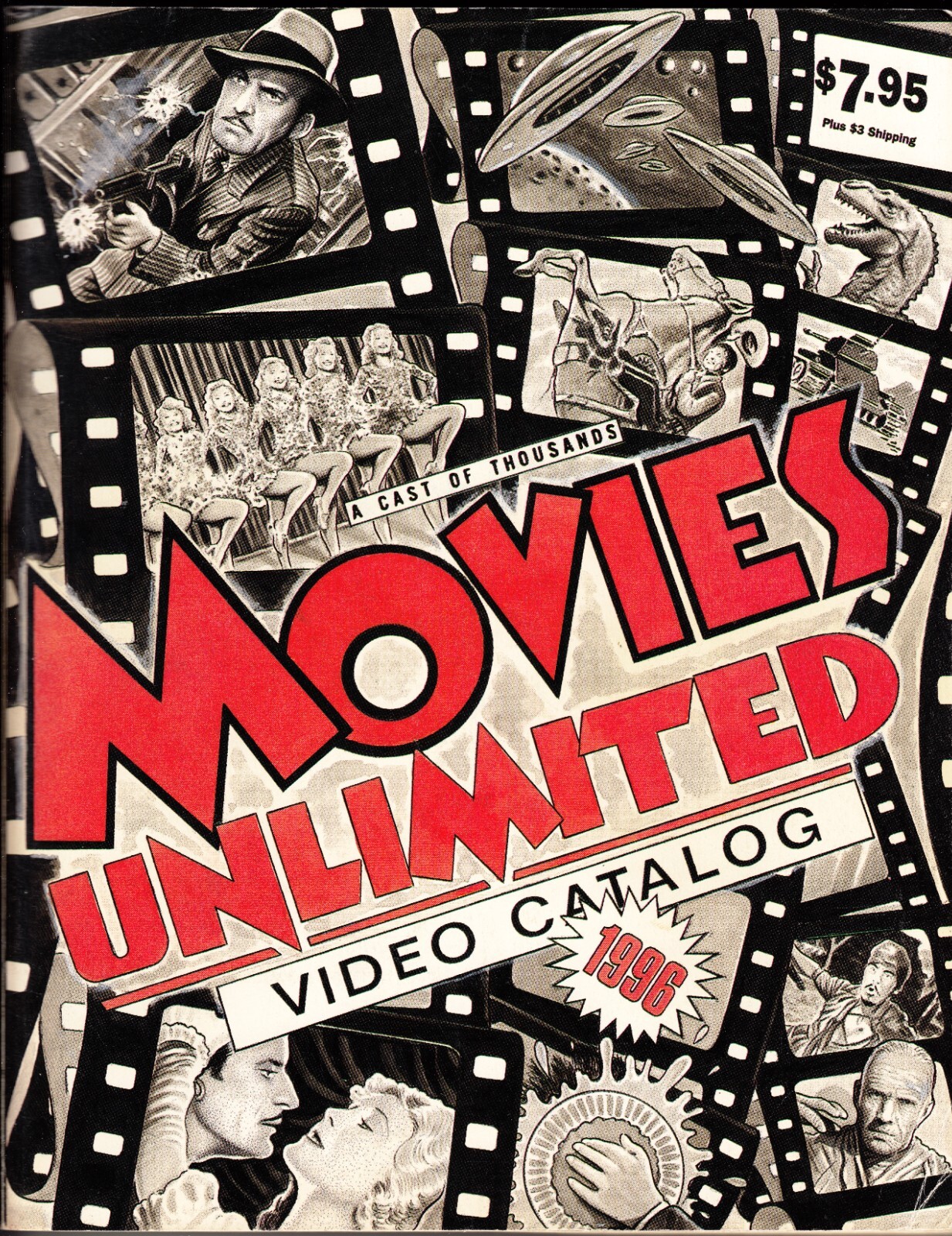 Movies Unlimited Video Catalog 1996 edition large annual book listing VHS tapes
