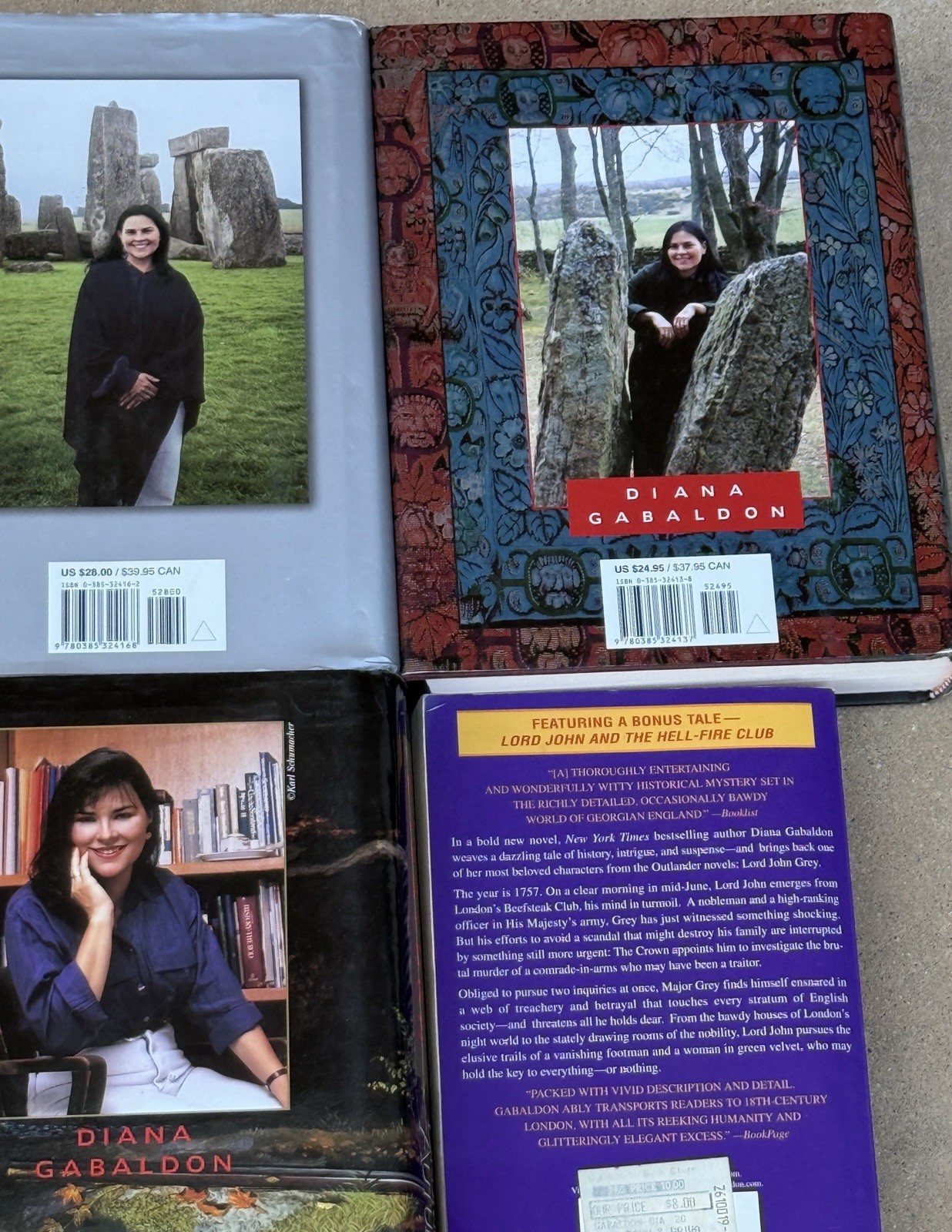 Diana Gabaldon Lot Of 6 Books 5 Hardcover & 1 Paperback – 2 Drums Of Autumn