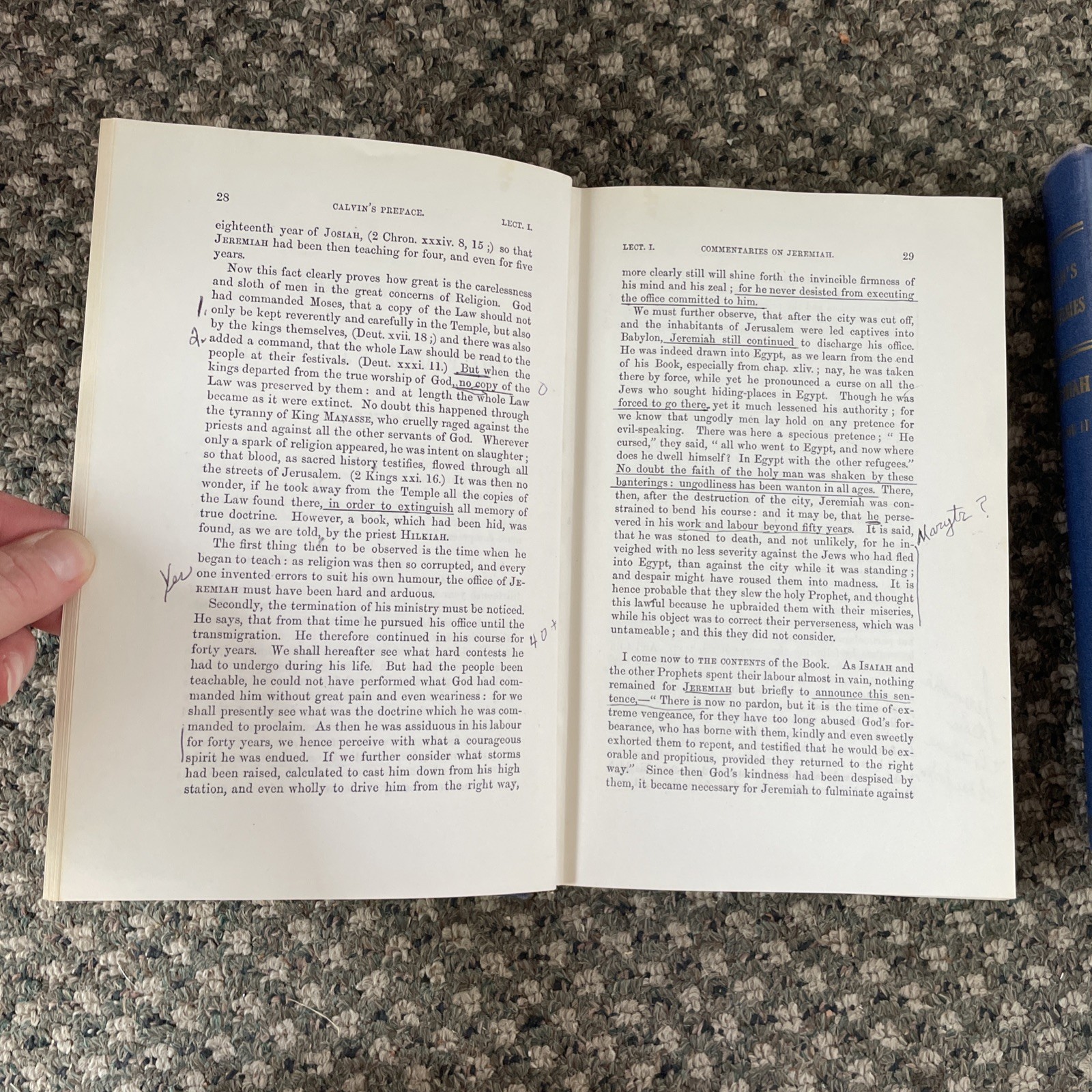 Calvin’s Commentary on Jeremiah 5 Volume Set Eerdmans 1950 Hardback