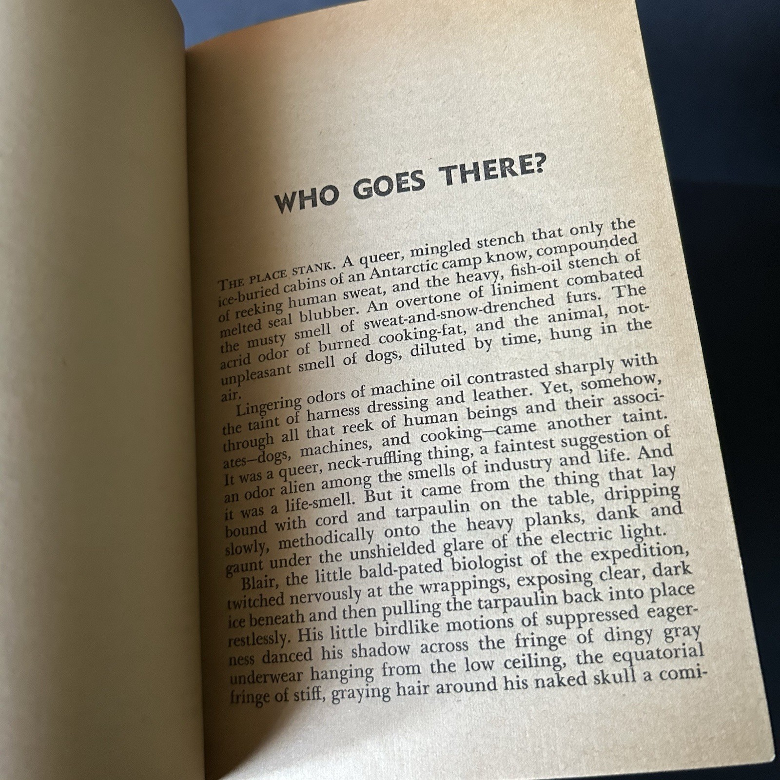Who Goes There? And Other Stories John W. Campbell 1955 Dell Books ‘THE THING’