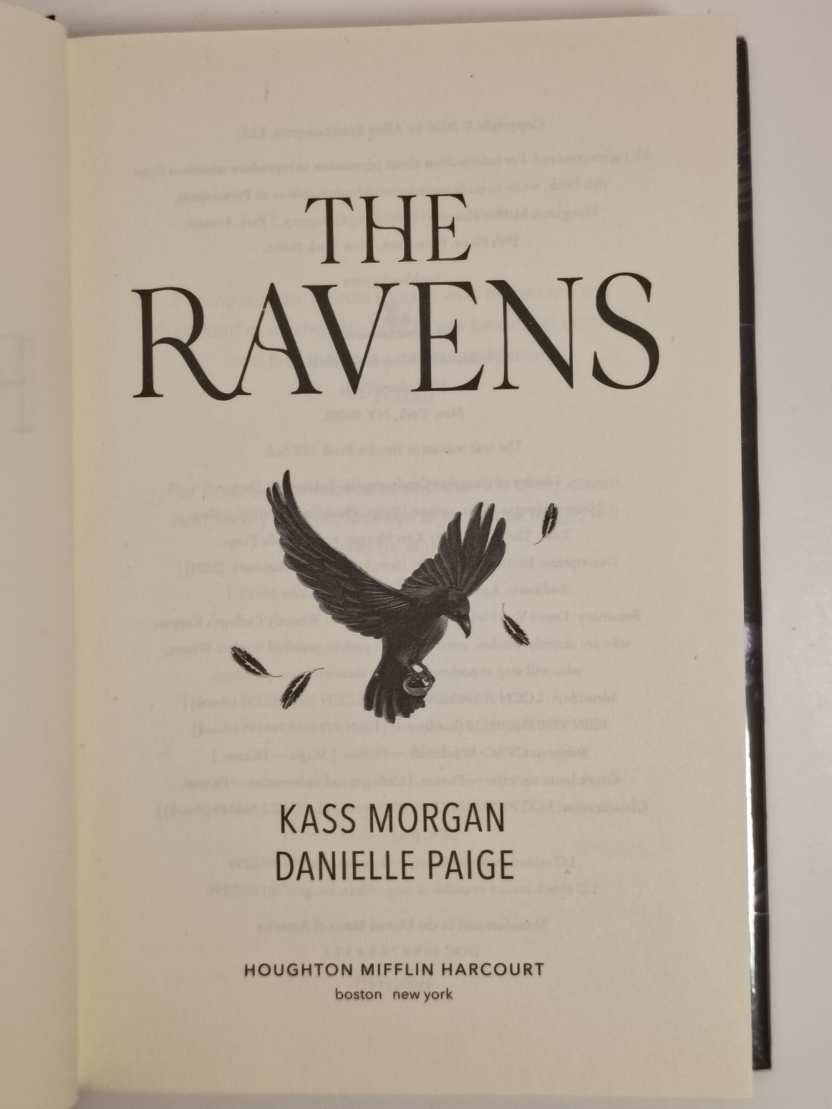 *Signed* The Ravens by Kass Morgan & Danielle Paige – 2020 Once Upon Book Club