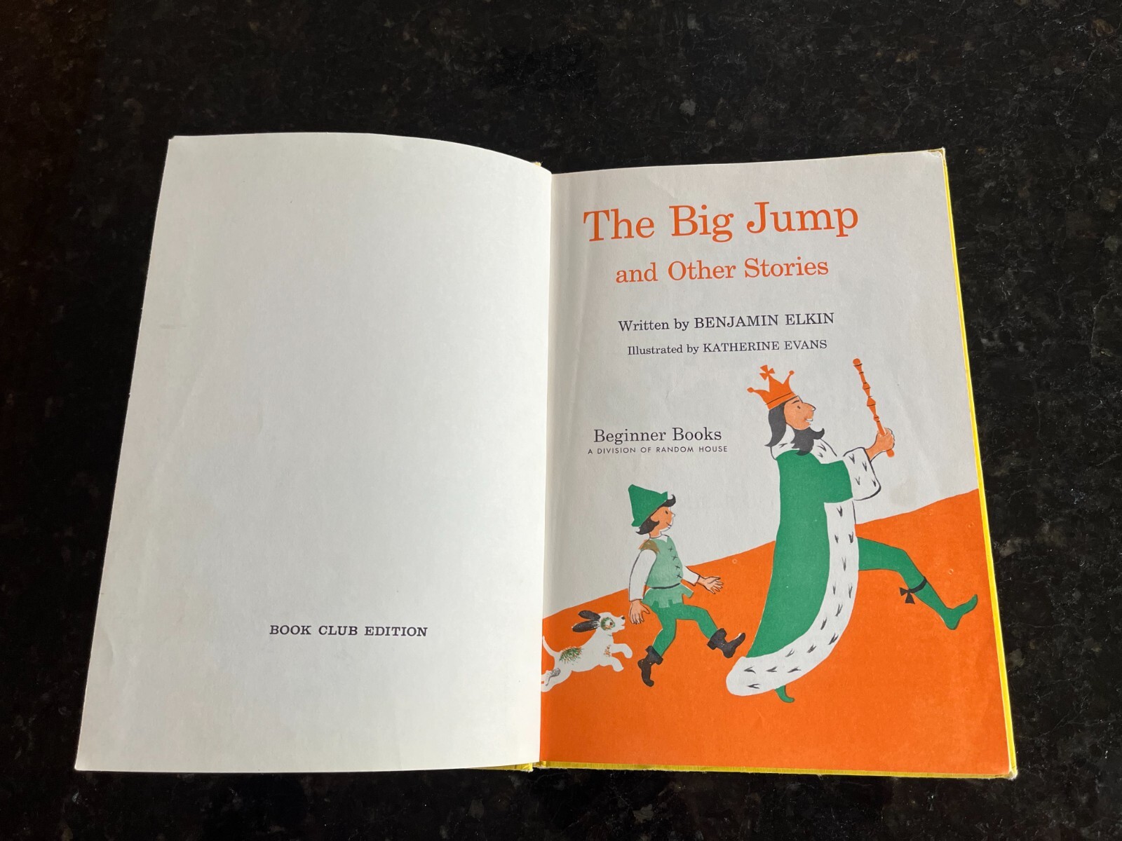 The Big Jump by Benjamin Elkin VINTAGE Seuss beginner hardcover book 6.75″x9.25″