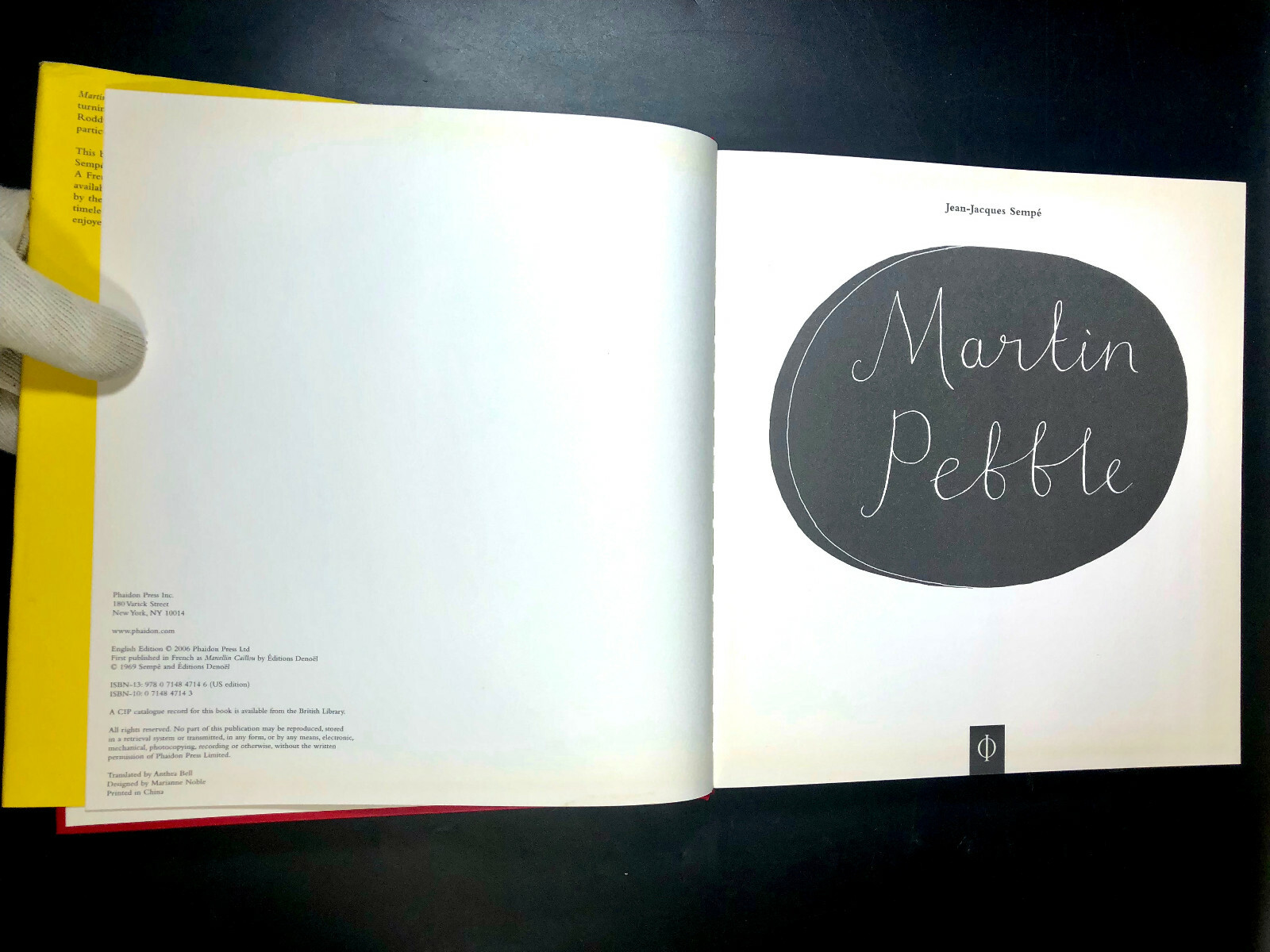 Martin Pebble Anthea Bell & Jean-Jacques Sempé 2006 HC DJ