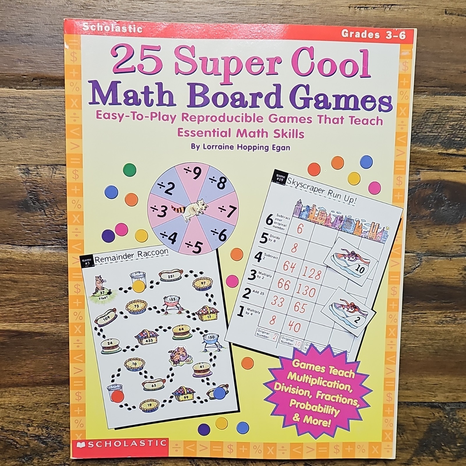 25 Super Cool Math Board Games Scholastic Paperback Lorraine Hopping Egan