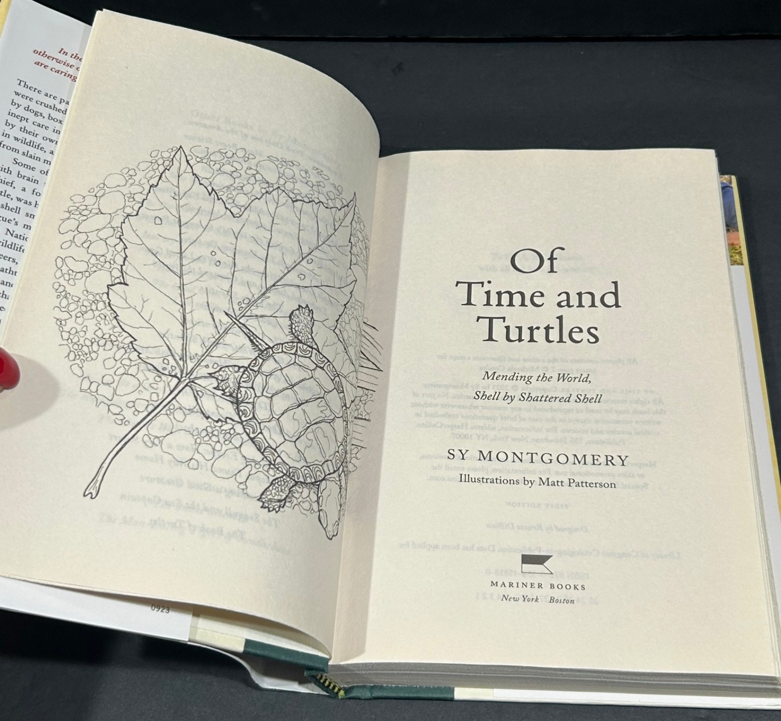 Of Time and Turtles: Mending the World Shell by Shattered Shell Sy Montgomery HC