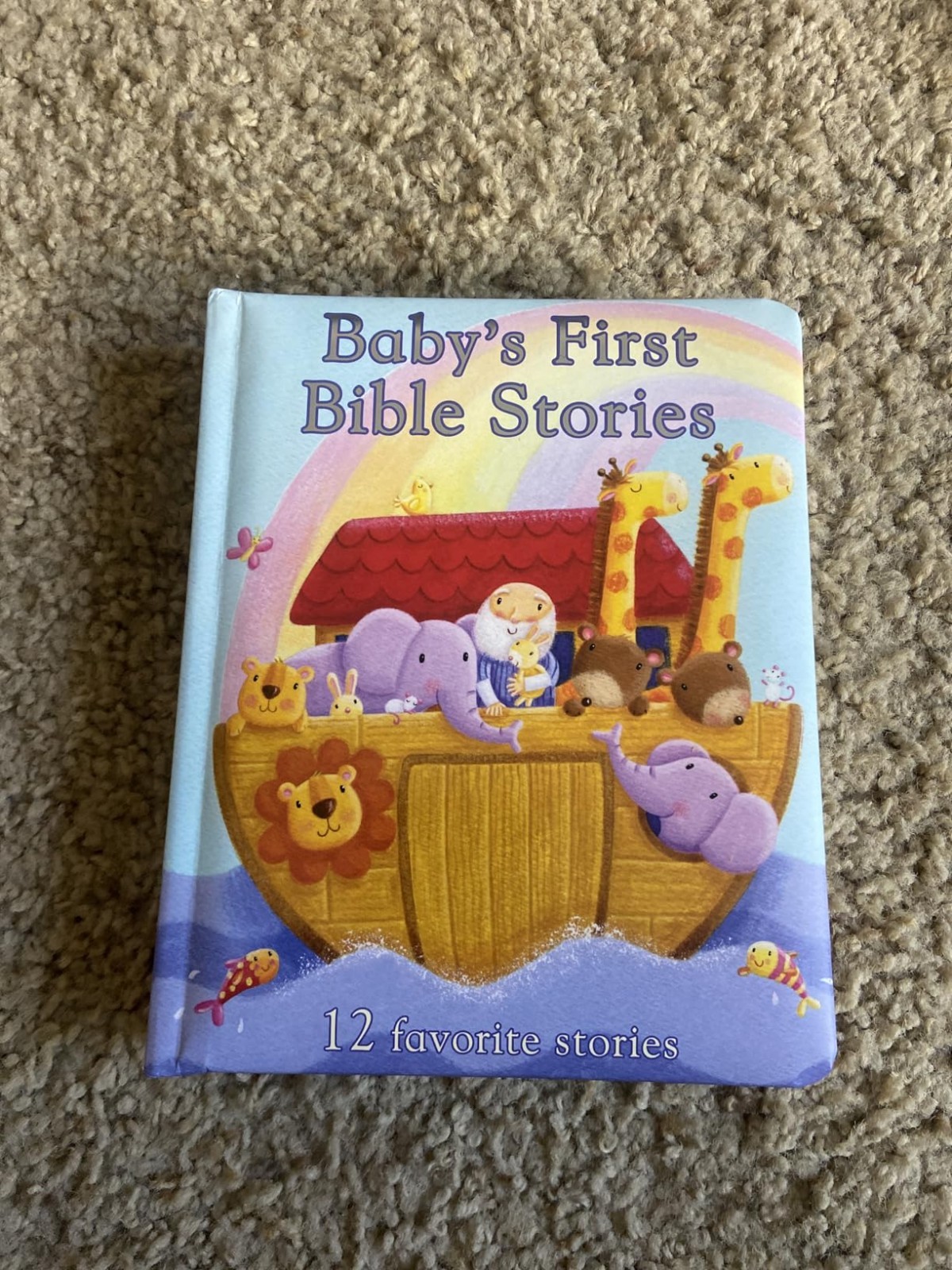 Baby’s First Bible Stories Padded Board Book Infant Baptism Christmas Easter New