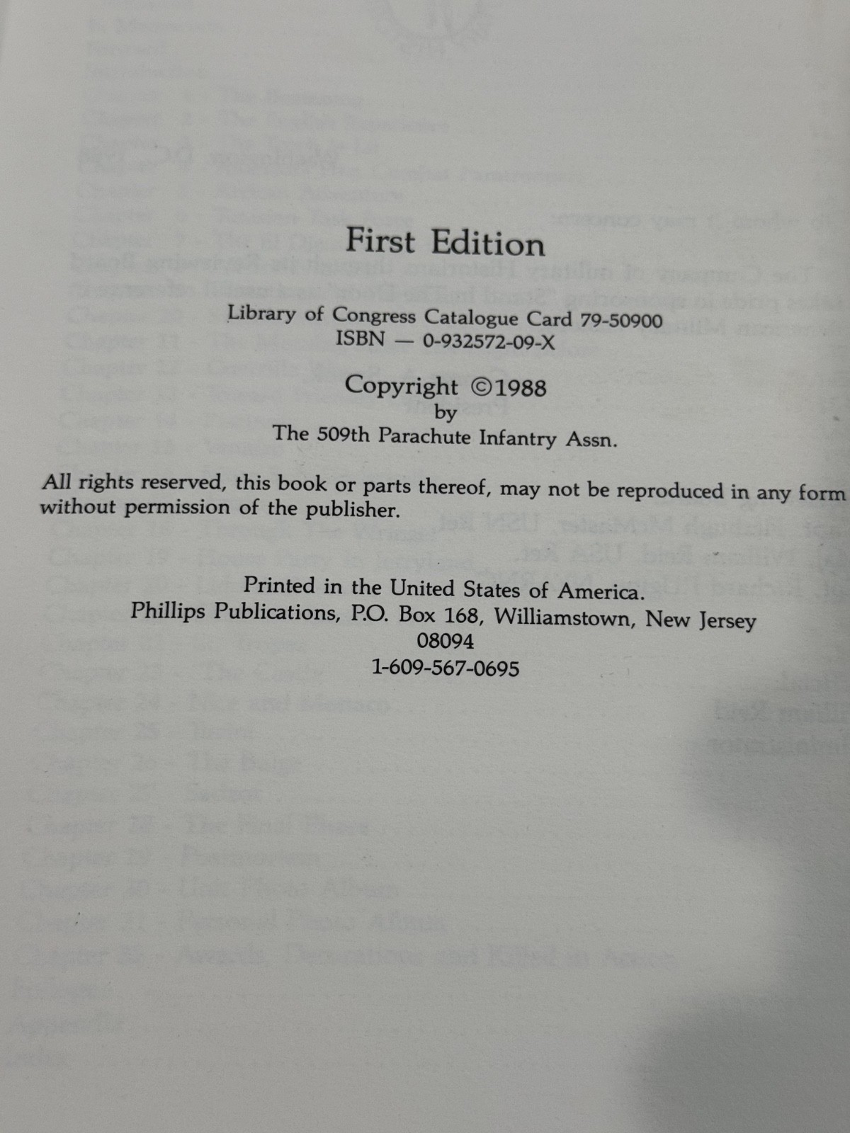 Stand in the Door: The Wartime History of the Elite 509th Parachute…1st Ed. HC