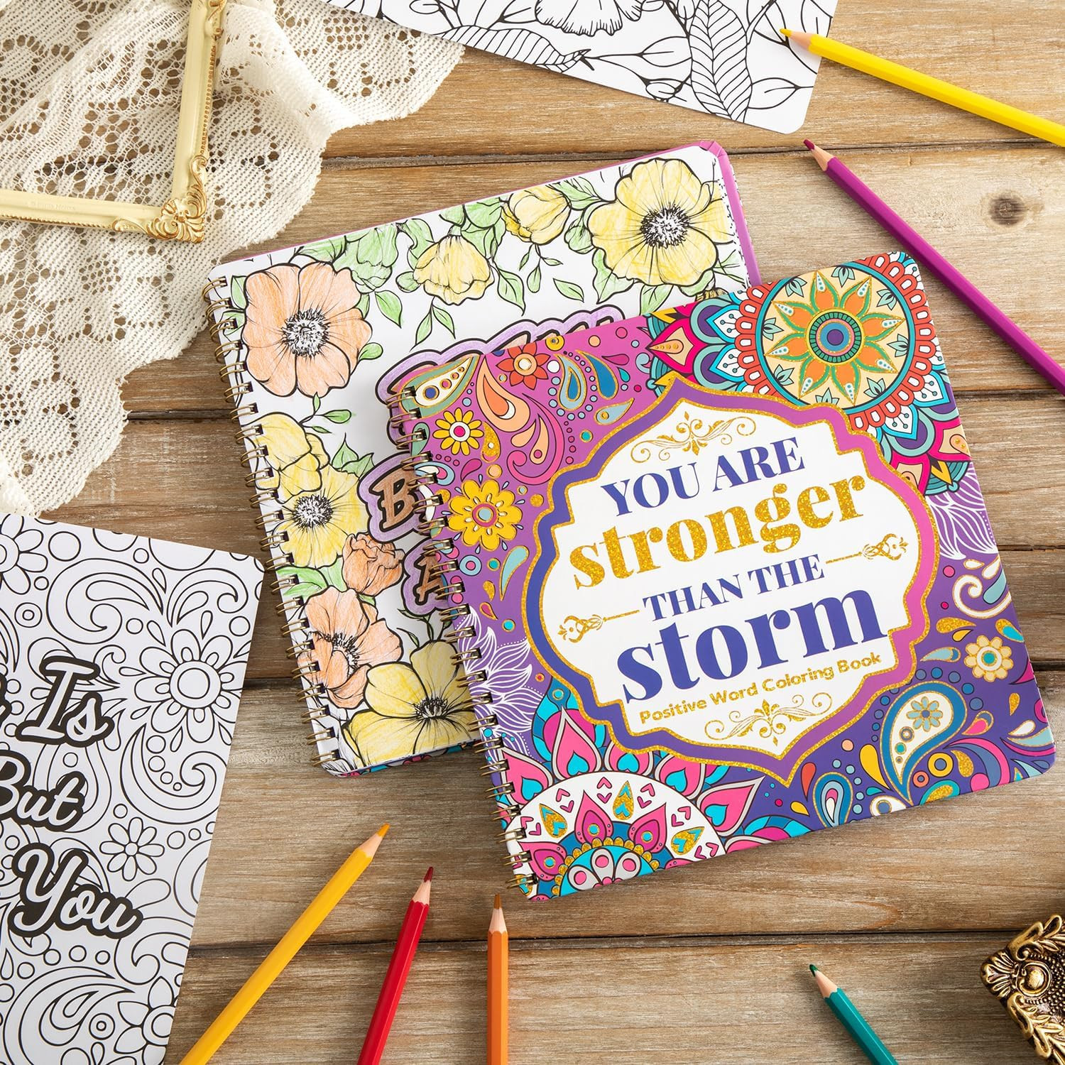 Women’s Coloring Book 30 Pages Inspirational Quotes Coloring Books for Adults to