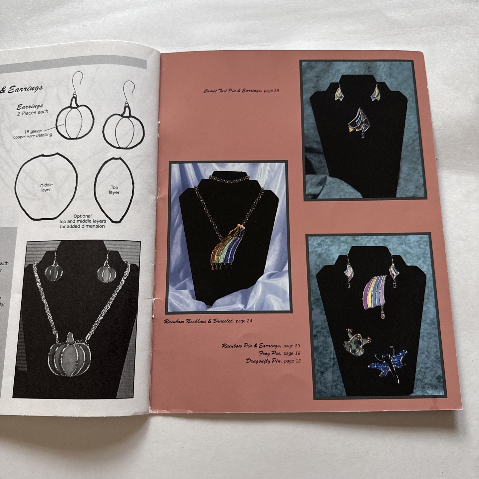 Sensational Jewelry In Glass Paperback Book 28 Pages