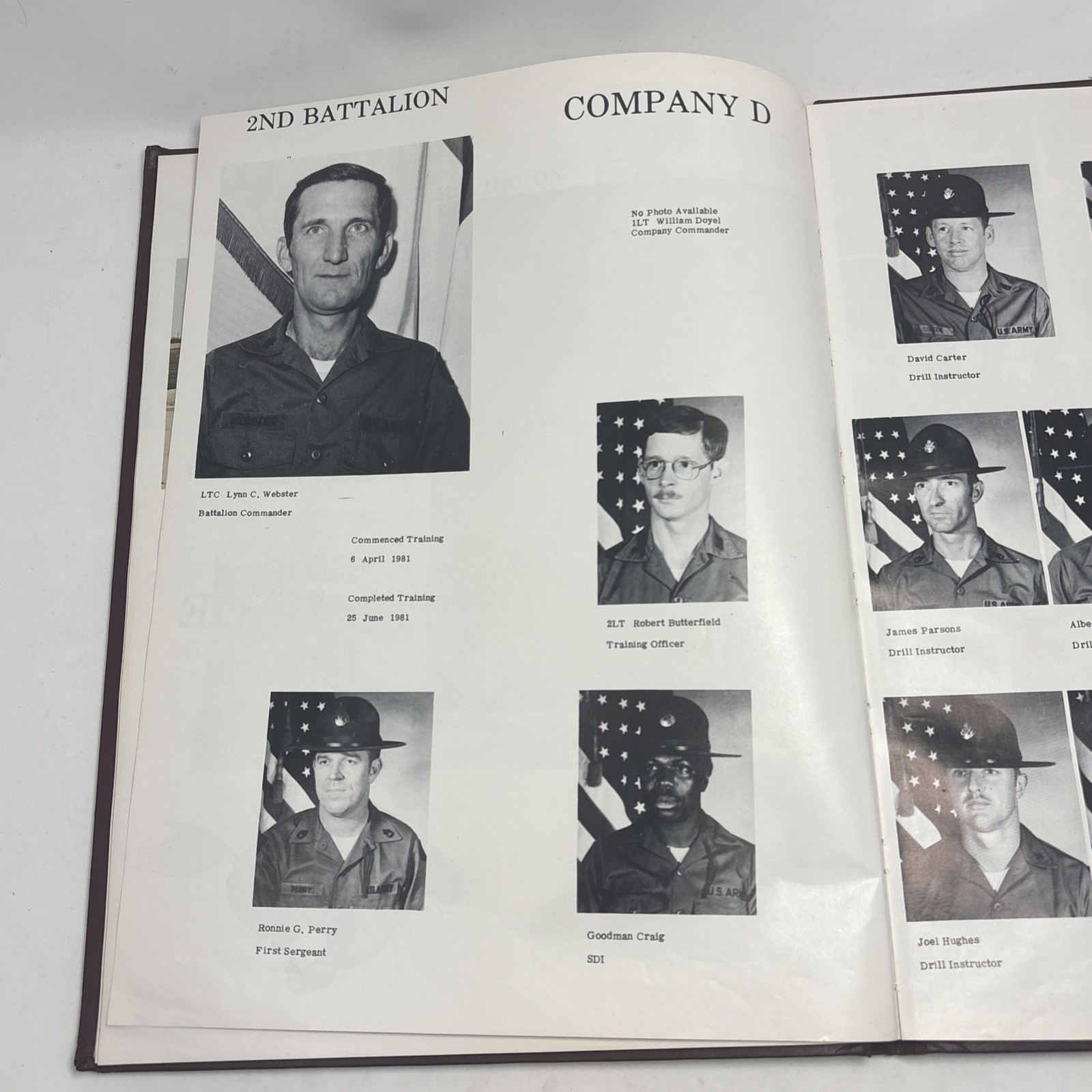 US Army Training Center Fort Leonard Wood 2nd Battalion Company D Yearbook 1981