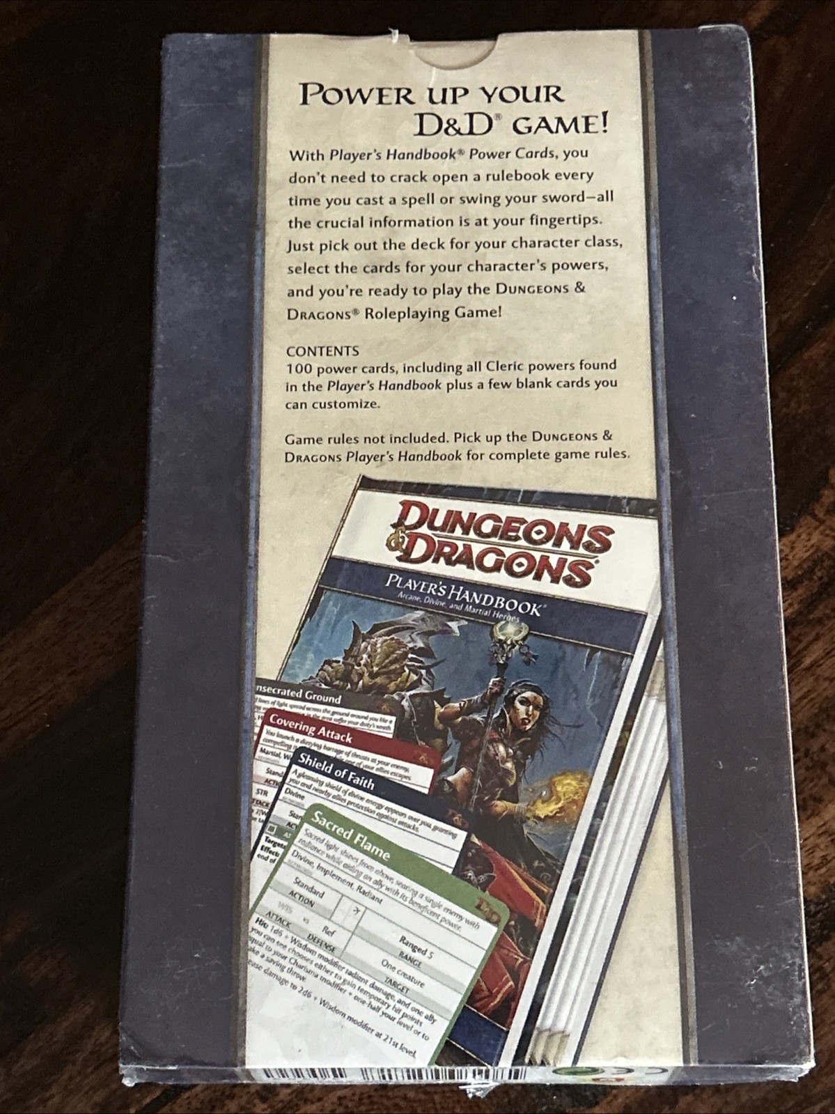 Dungeons & Dragons Cleric Power Cards Sealed D&D Wizards Of The Coast NIB