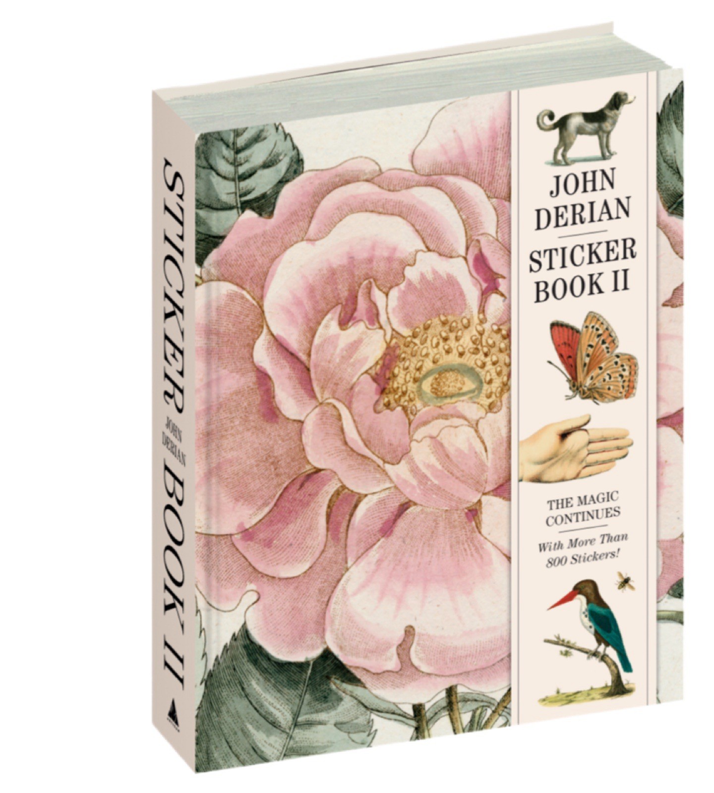 John Derian! Hardcover Sticker Book “The Magic Continues” Over 800 Stickers! New