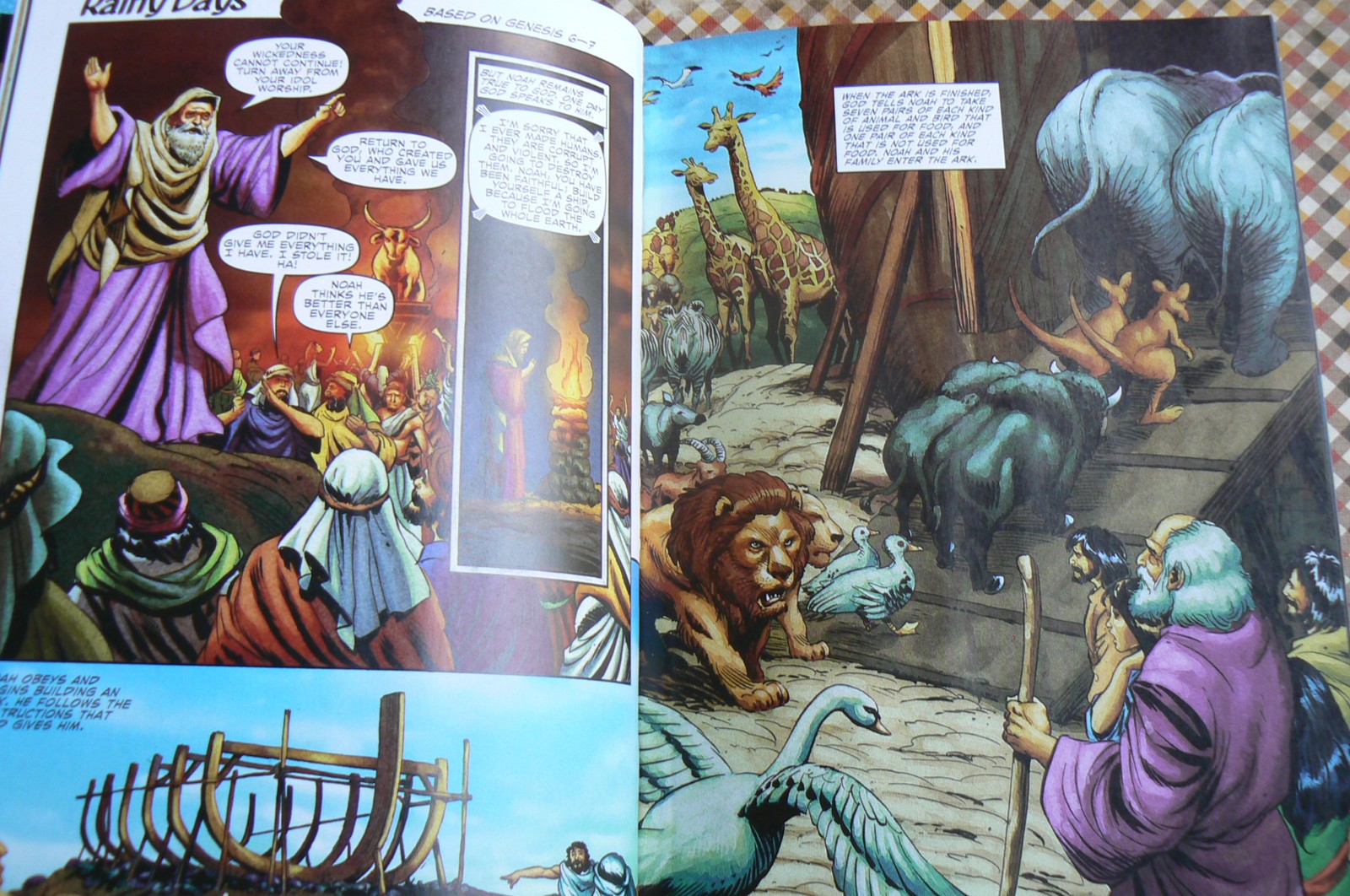 Action Bible,God’s Redemptive Story,Graphic Narrative,Sergio Cariello 1st Ed HC